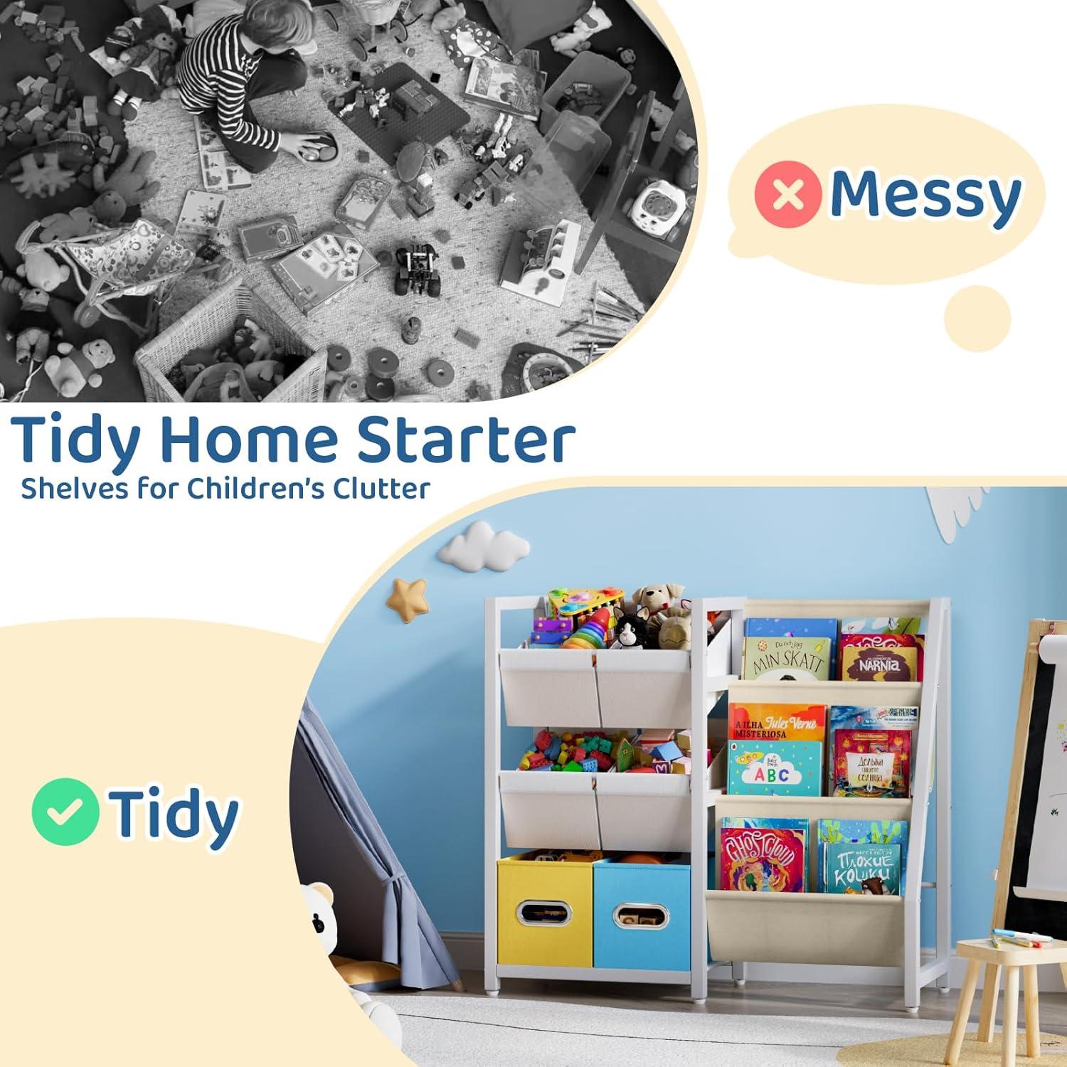 Estante Organizador de Juguetes y Libros LATIBELL 3 Estantes