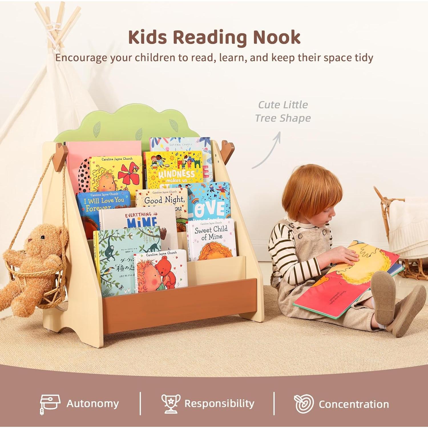 Estantería Montessori OOOK de Madera para Niños 76.2x26.4x73.7cm