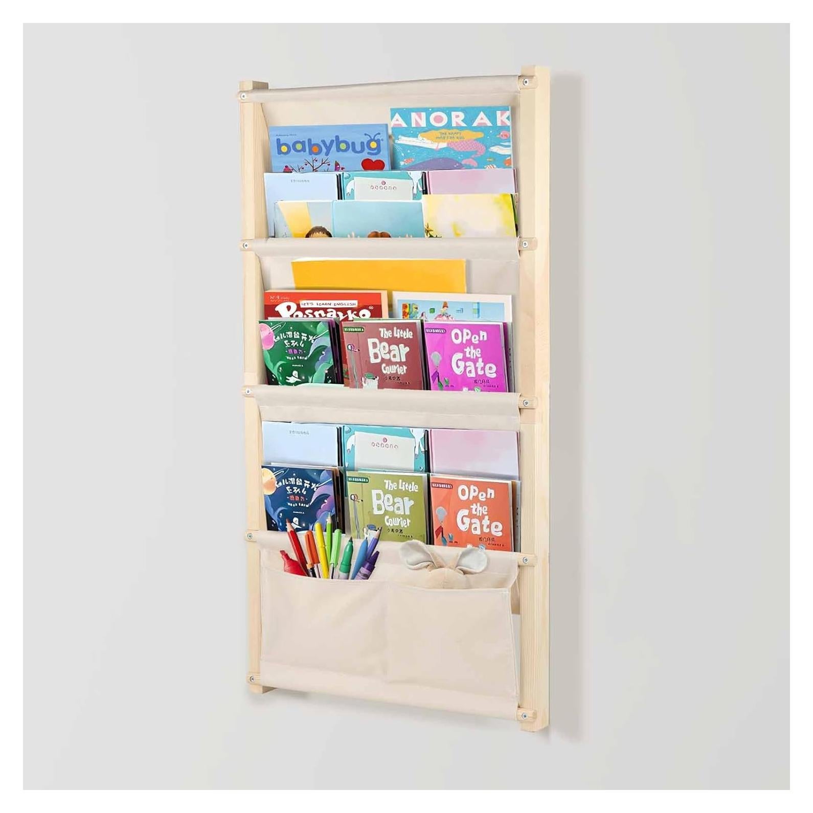 Estantería Montessori de Madera 4 Niveles YEXEXINM 42x93cm