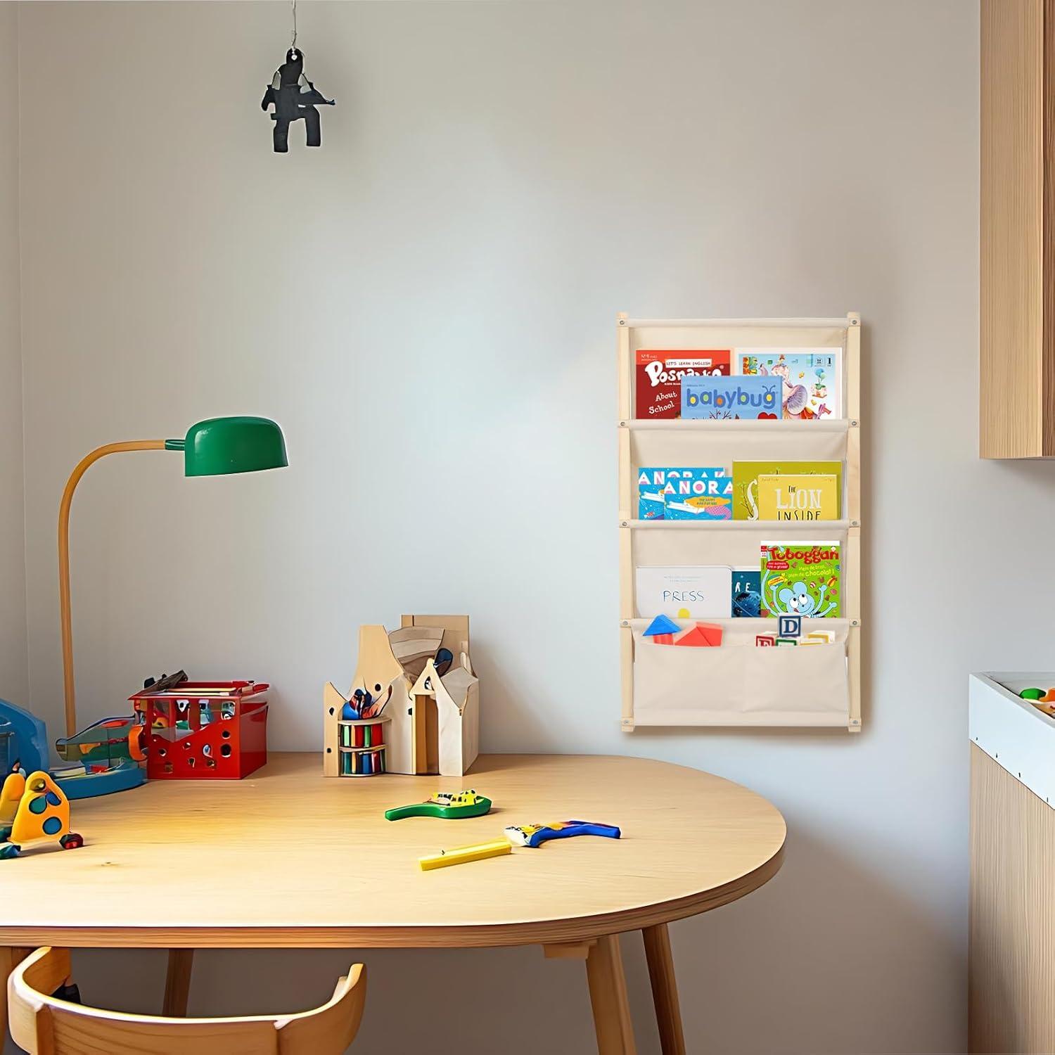 Estantería Montessori de Madera 4 Niveles YEXEXINM 42x93cm