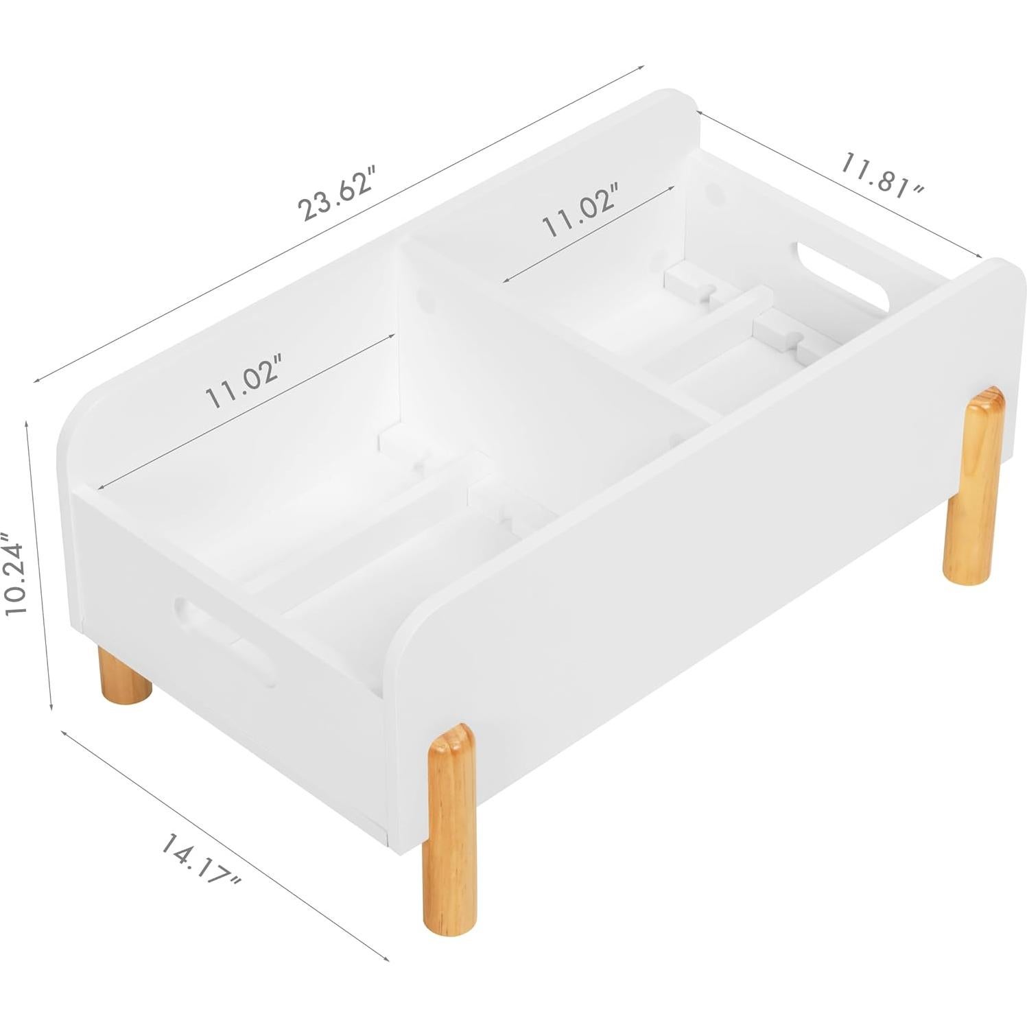 Estantería Montessori UTEX para Niños - Caddy de Libros de Madera
