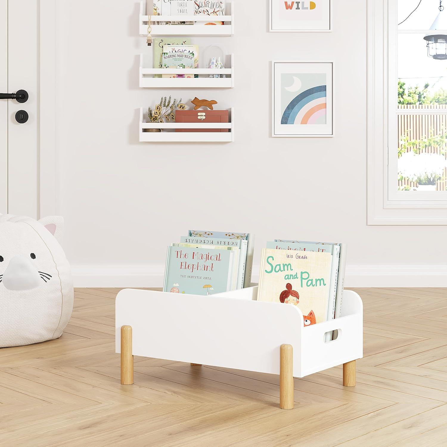 Estantería Montessori UTEX para Niños - Caddy de Libros de Madera