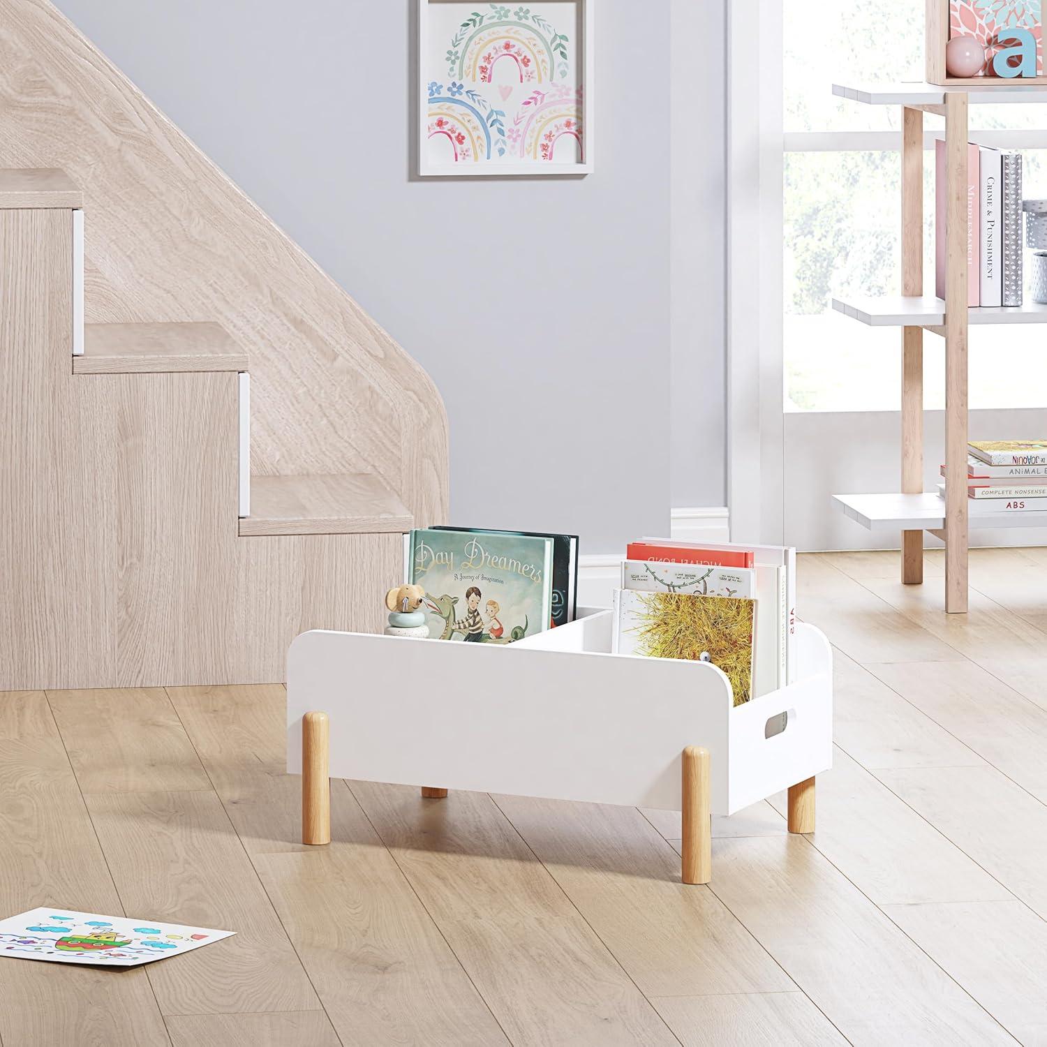 Estantería Montessori UTEX para Niños - Caddy de Libros de Madera