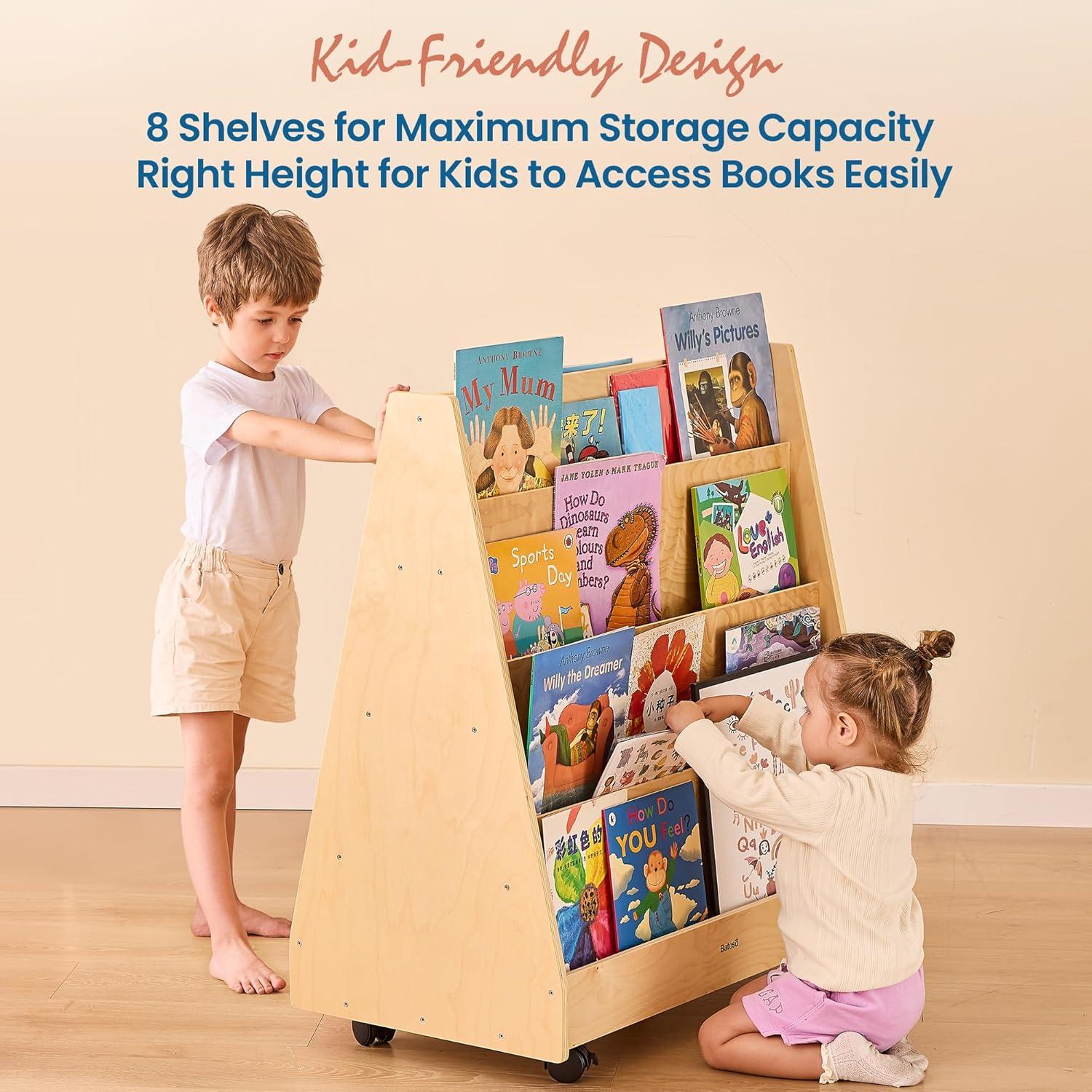 Estantería Montessori Doble Cara Bateso para Niños 90cm