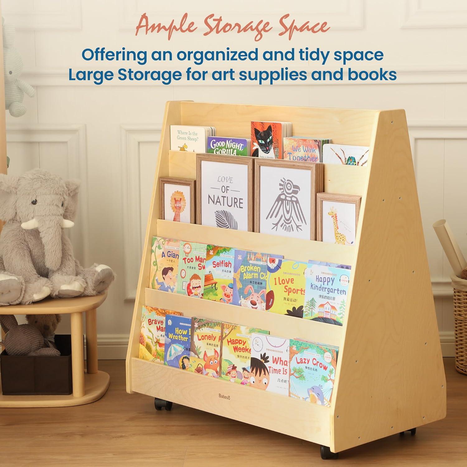 Estantería Montessori Doble Cara Bateso para Niños 90cm