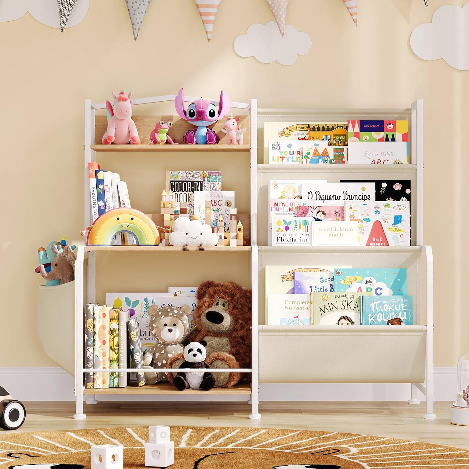 Estantería Infantil Multifuncional HC-BS01 3 Niveles 83x30x79cm