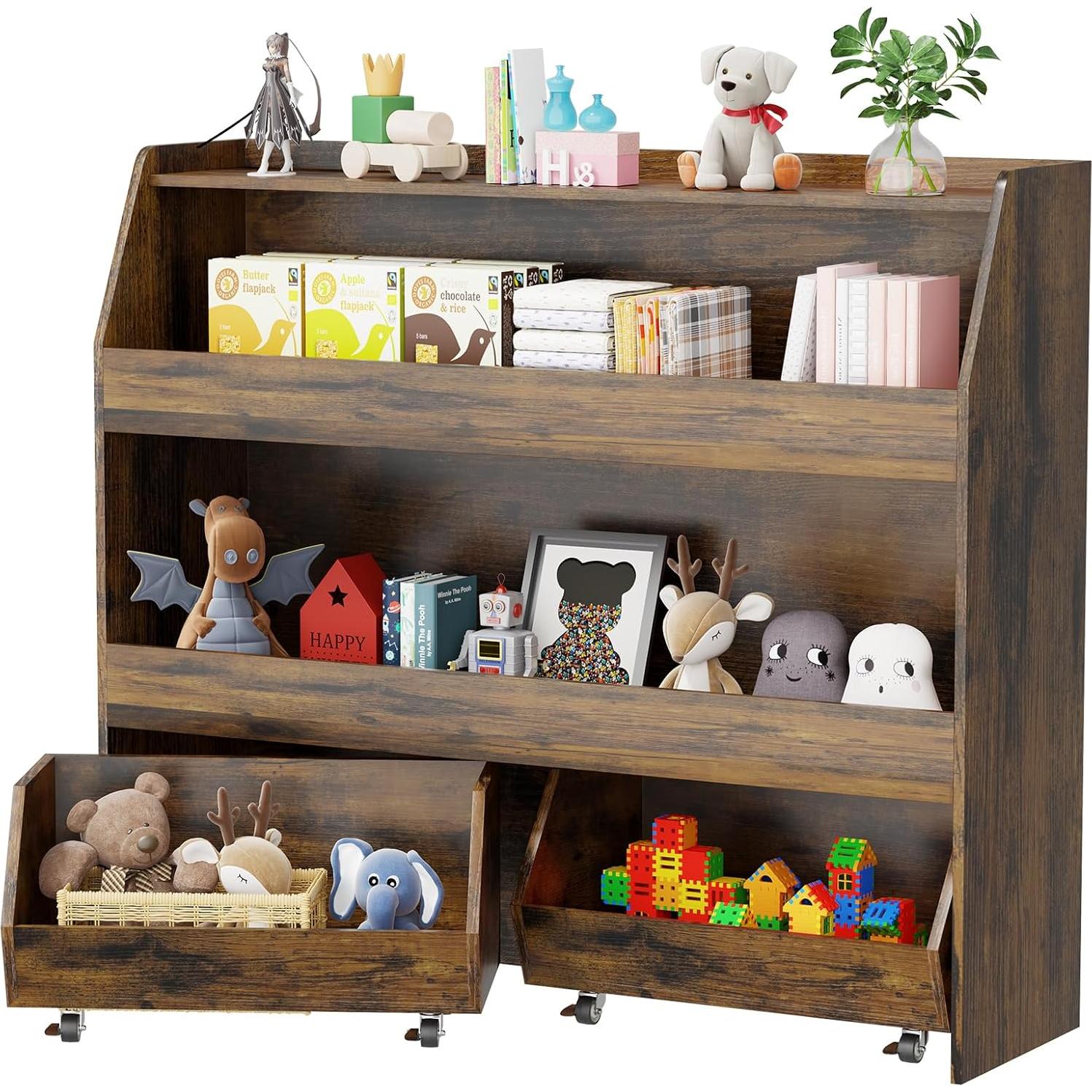 Estante Montessori COZPAW 3 Niveles para Juguetes y Libros