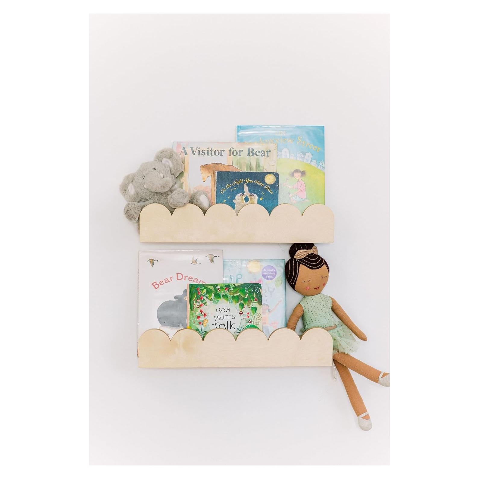 Estanterías Flotantes de Madera Fable Twig - Juego de 2