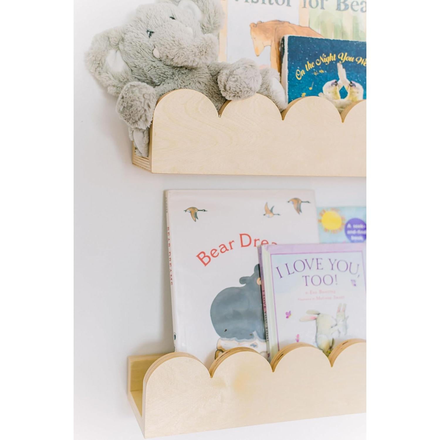 Estanterías Flotantes de Madera Fable Twig - Juego de 2