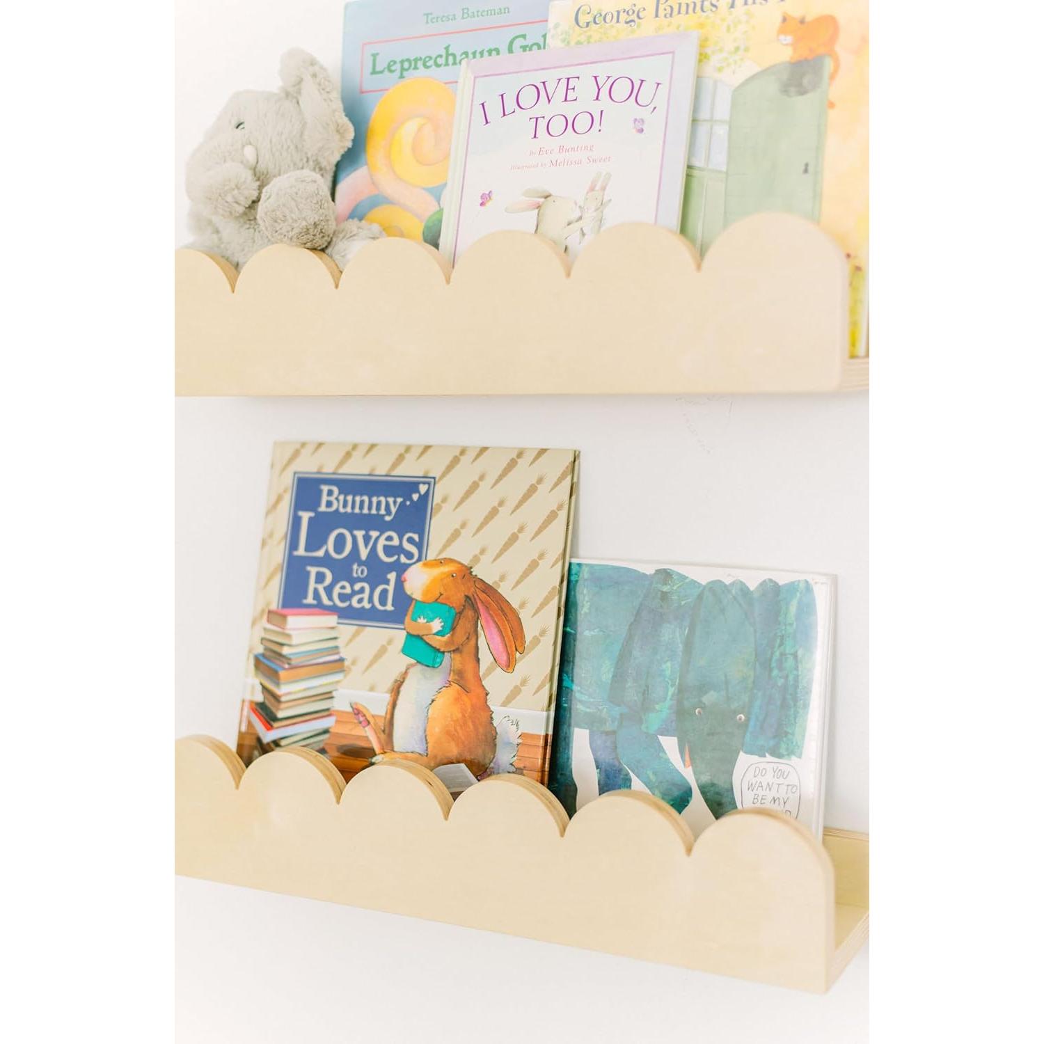 Estanterías Flotantes de Madera Fable Twig - Juego de 2