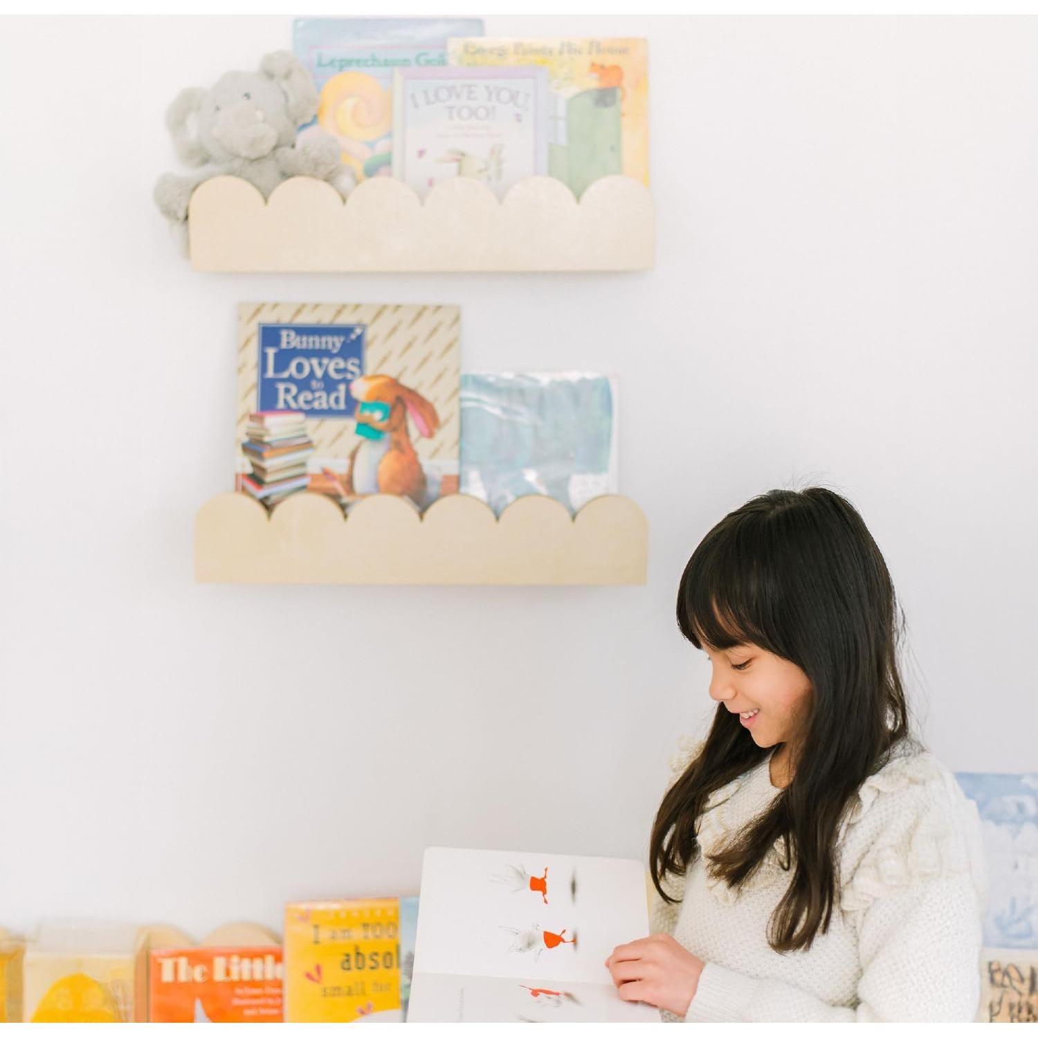 Estanterías Flotantes de Madera Fable Twig - Juego de 2