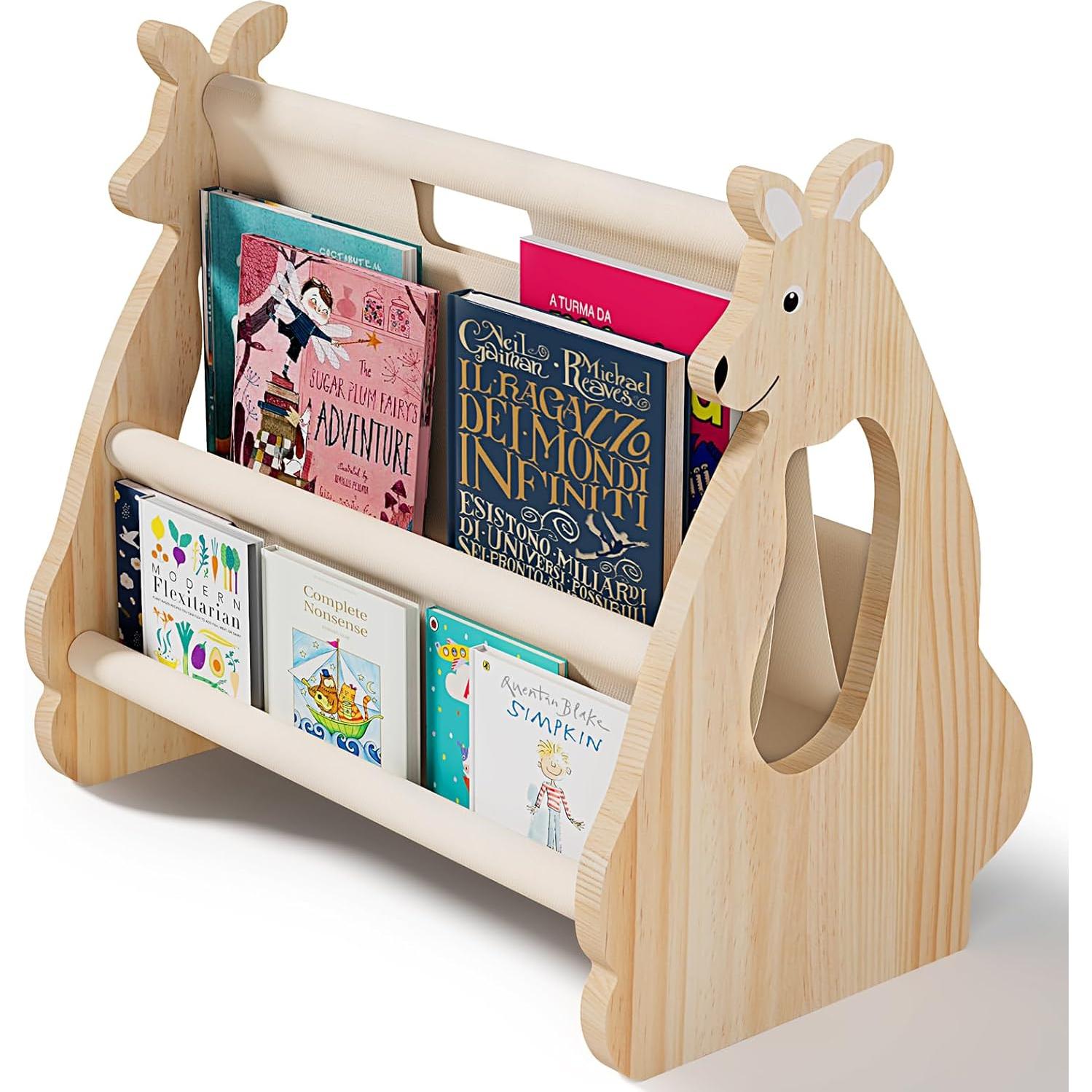 Estantería Infantil Lullulii DSSJ-101 Madera Natural 2 Niveles