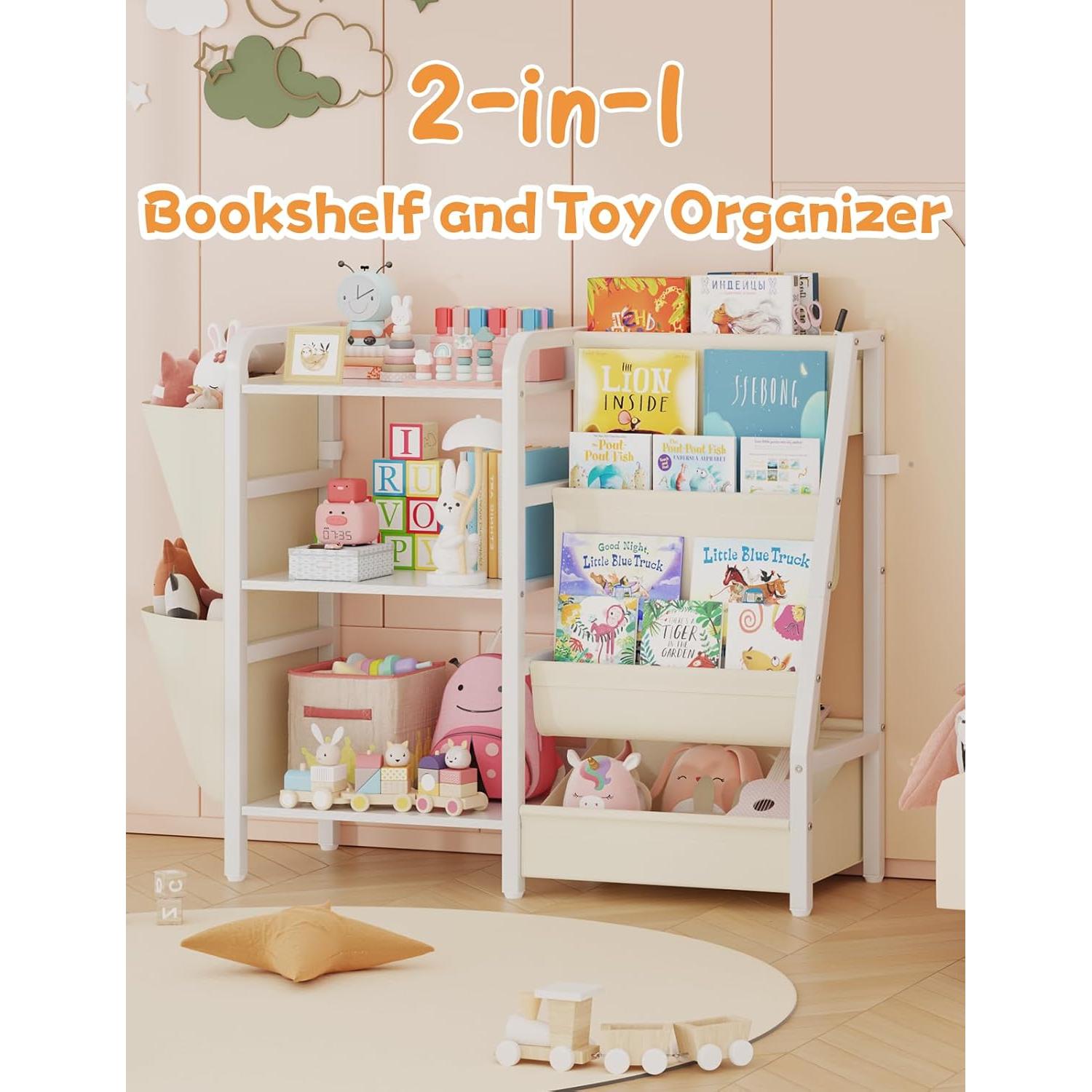 Estantería Infantil CYXPHION B3 3 Niveles Almacenamiento Juguetes