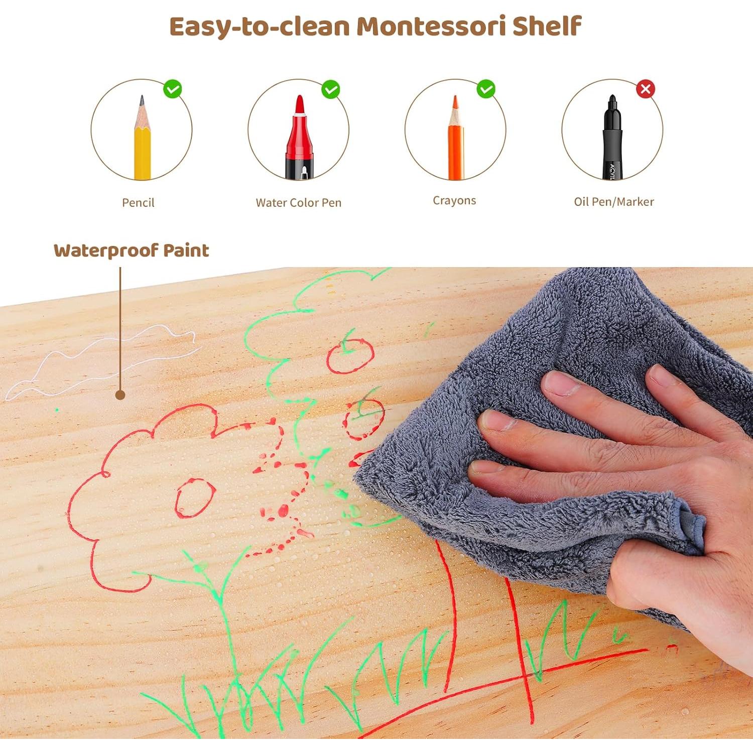 Estante Montessori Suureks 2 Niveles Madera 60x30 cm