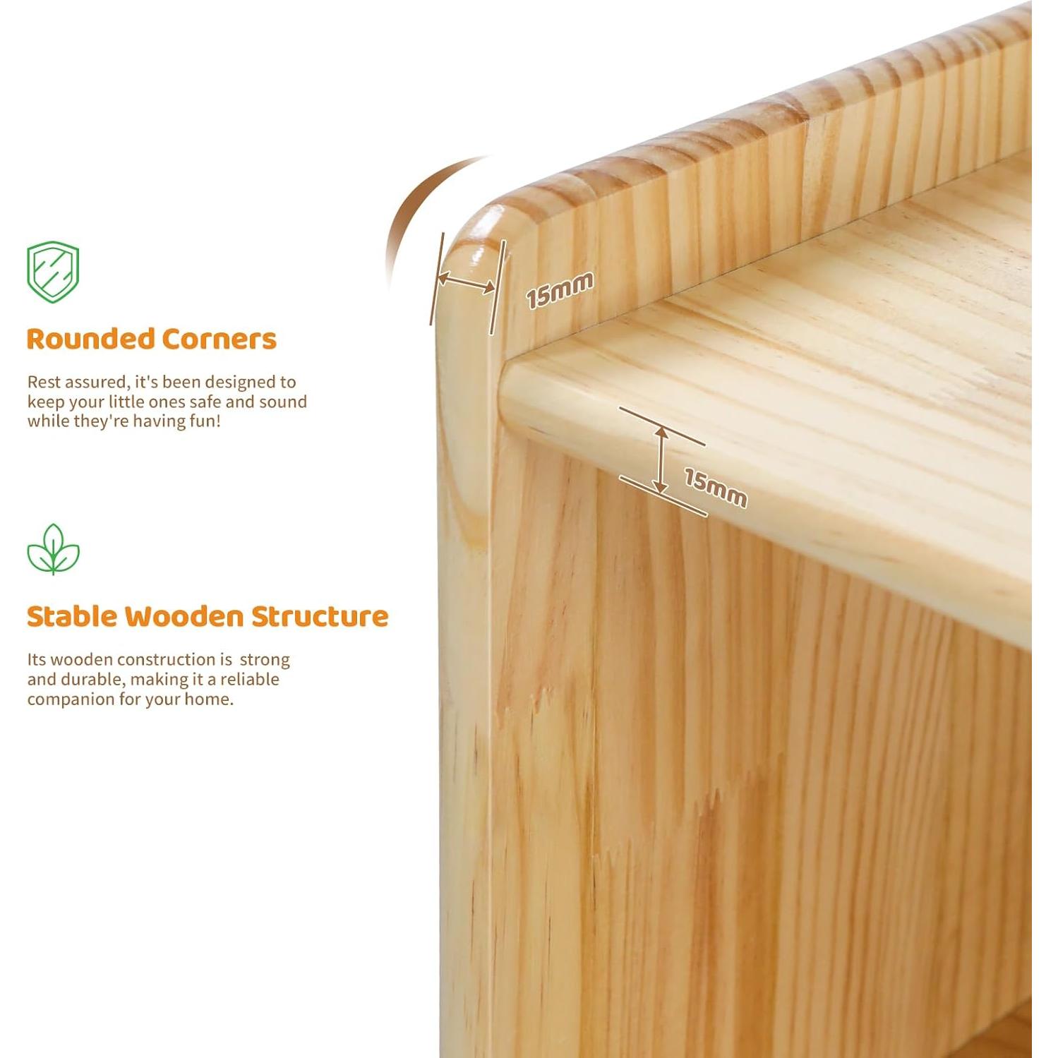 Estante Montessori Suureks 2 Niveles Madera 60x30 cm