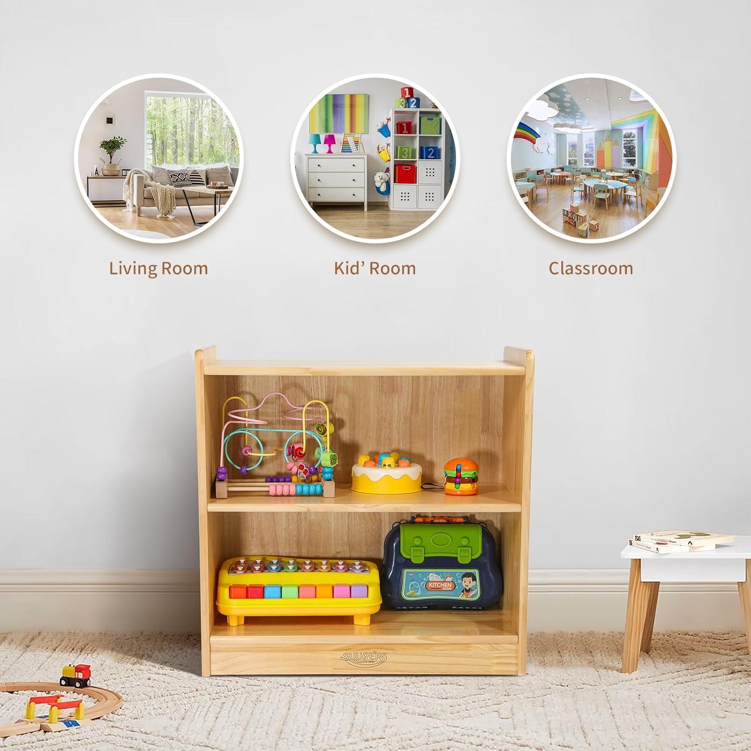 Estante Montessori Suureks 2 Niveles Madera 60x30 cm