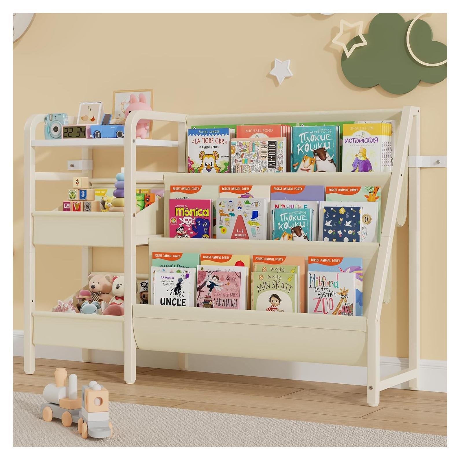 Estantería Infantil CYXPHION B4 3 Niveles Almacenamiento Juguetes