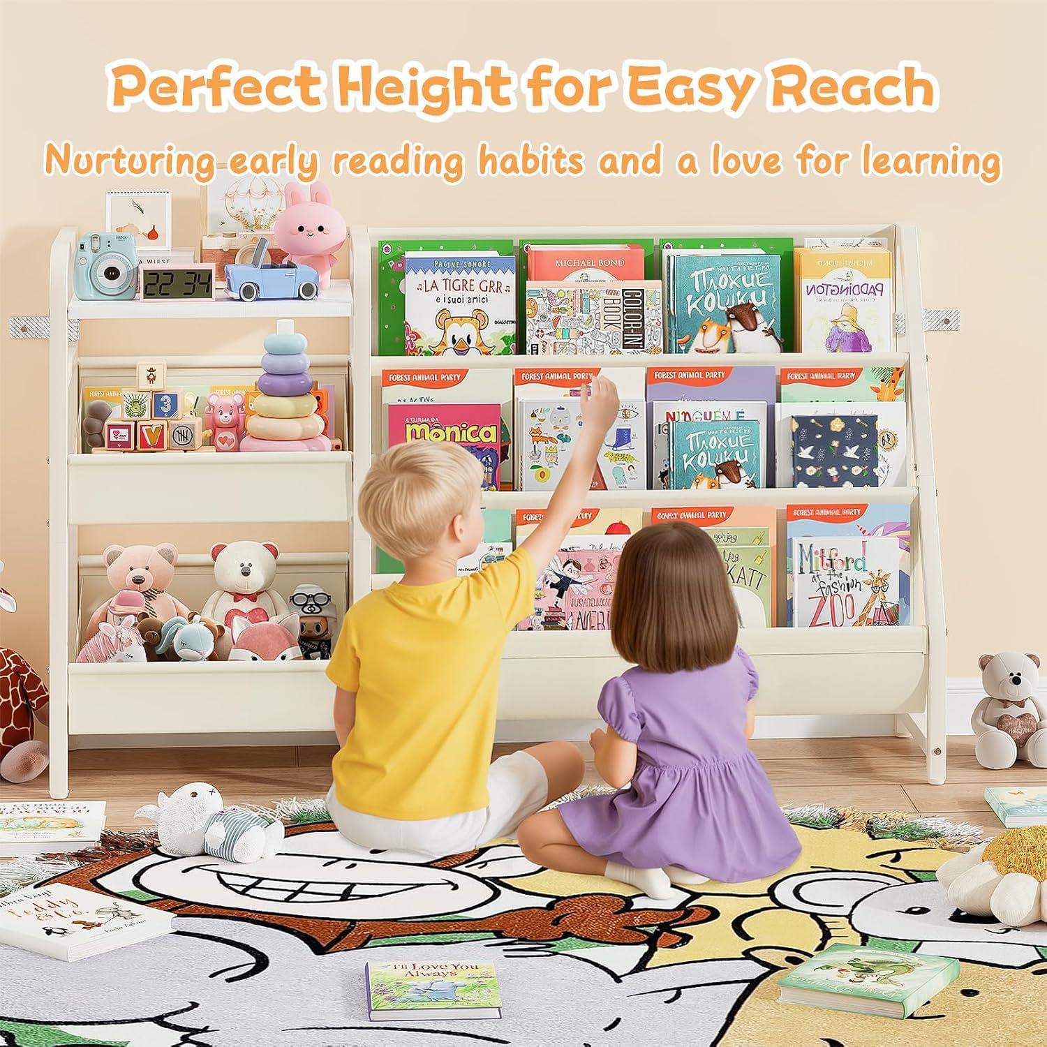 Estantería Infantil CYXPHION B4 3 Niveles Almacenamiento Juguetes