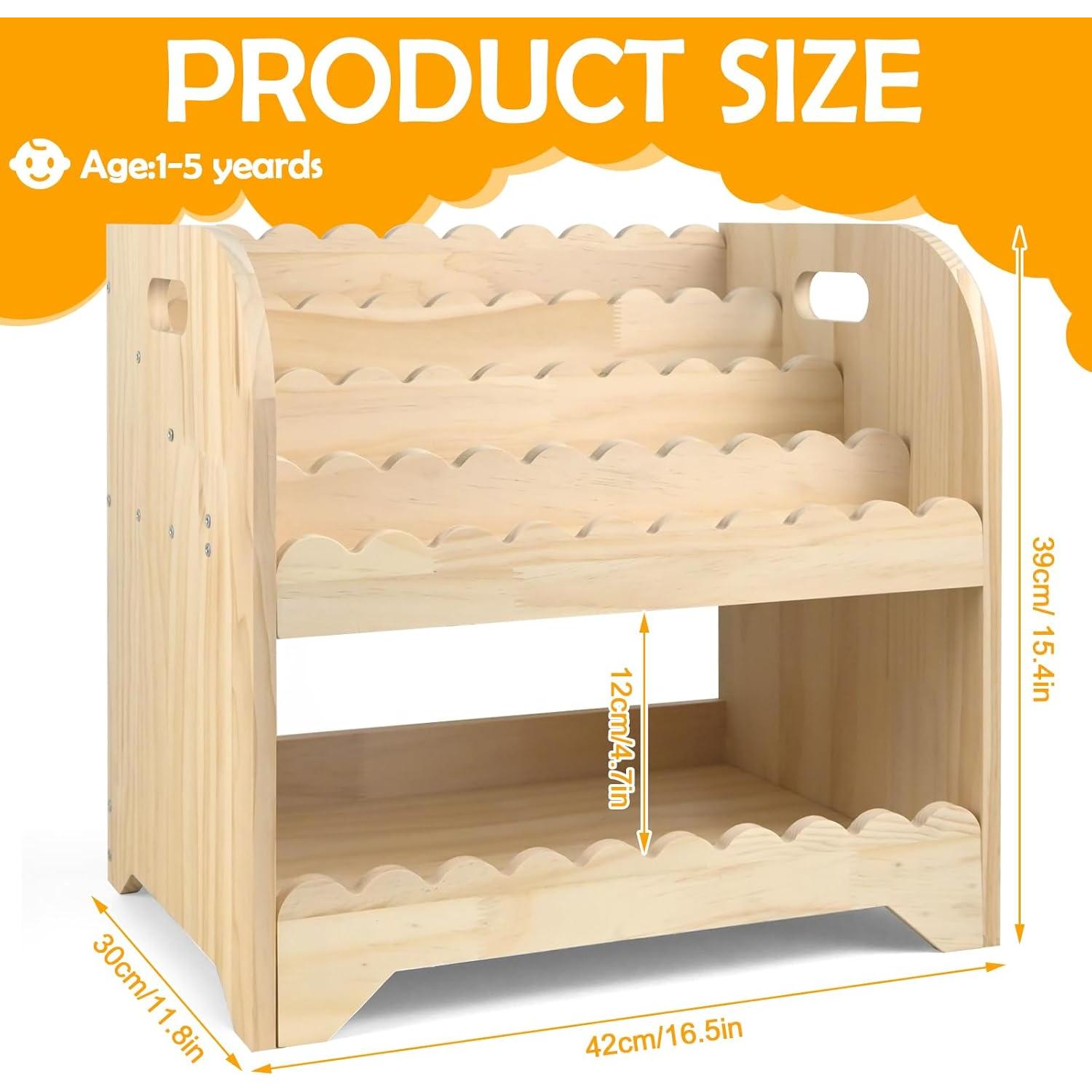Estantería de Madera Montessori Stuffygreenus 42x30x39 cm