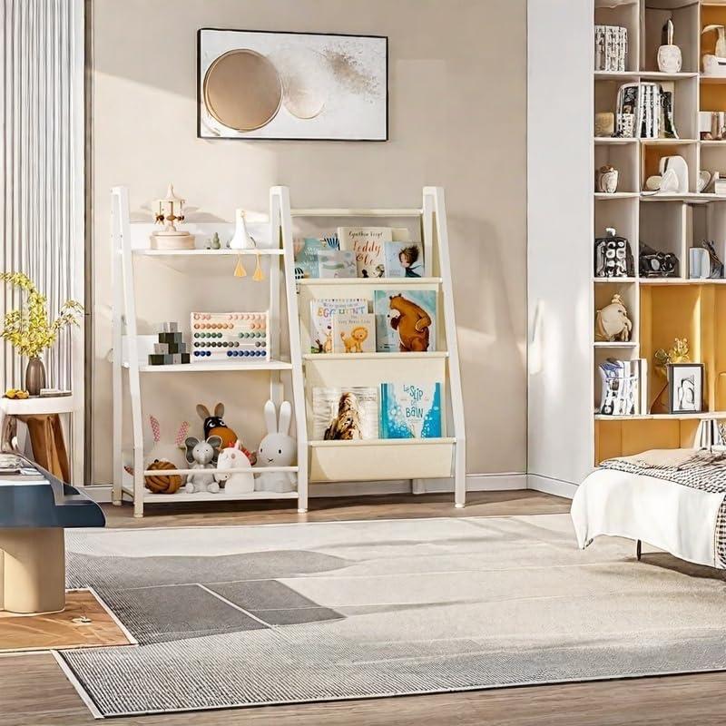 Estantería de Libros Infurnic para Niños 3 Niveles Blanca