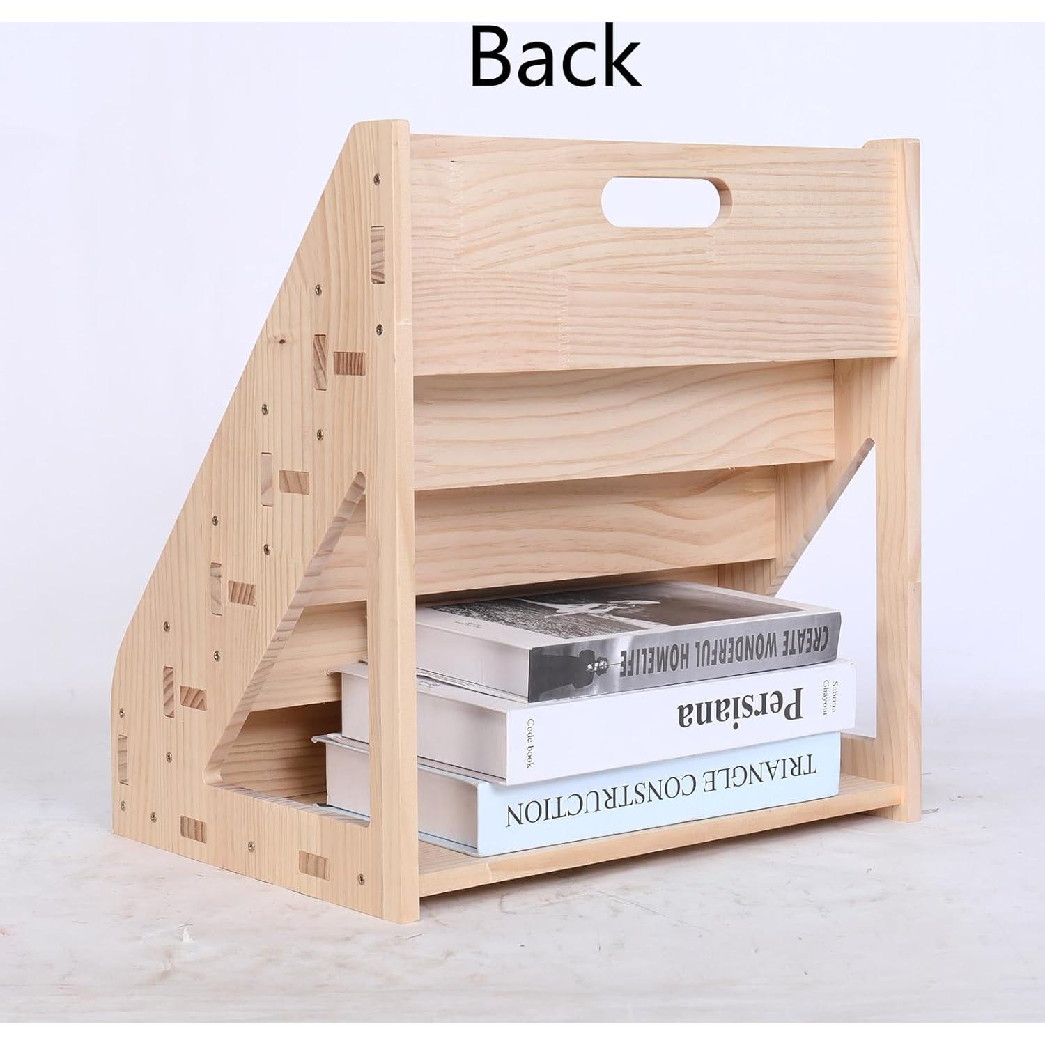 Estantería Montessori mdkaba 5 Niveles Madera Natural 80x33x74cm