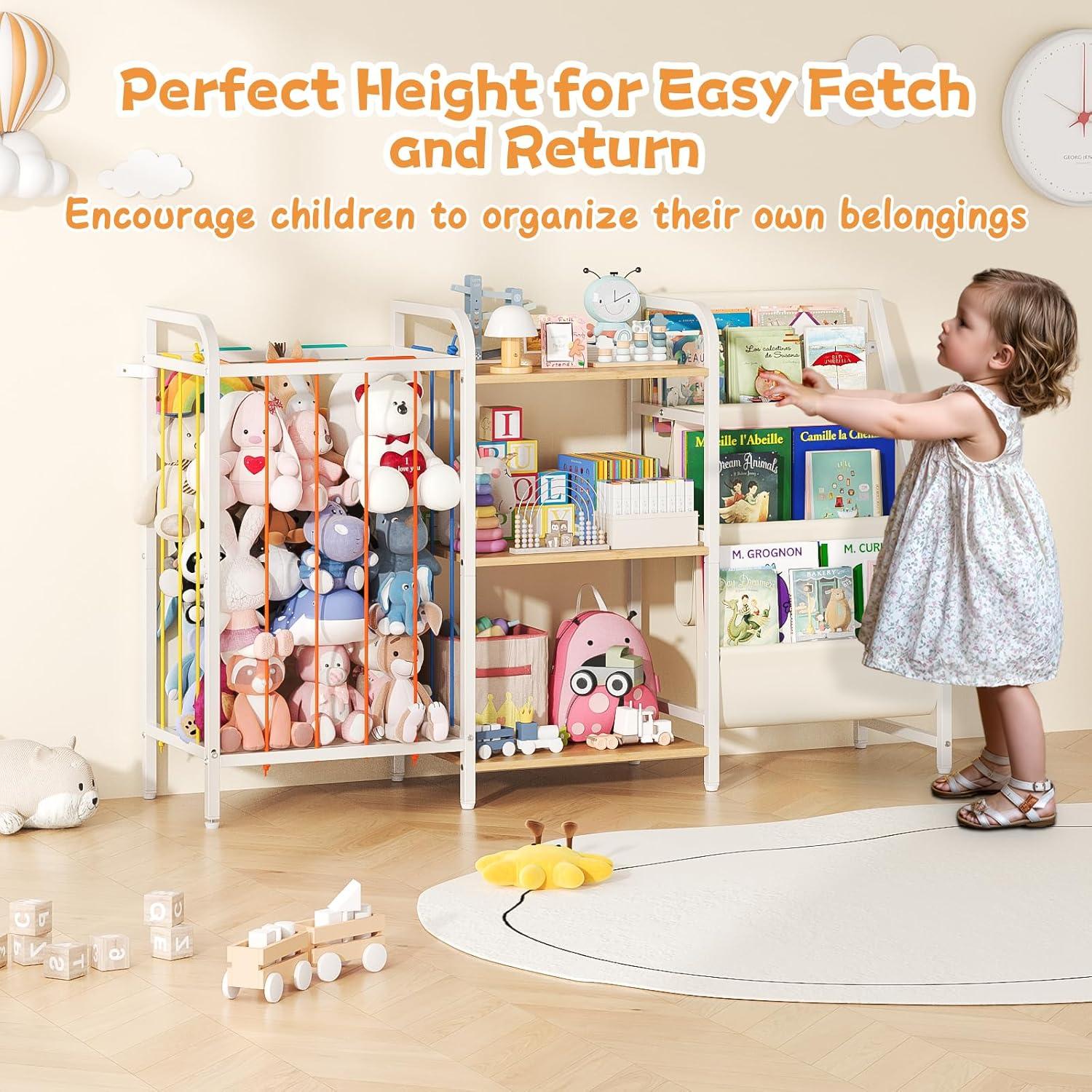 Estantería para Niños CYXPHION B1 3 Niveles Madera Clara