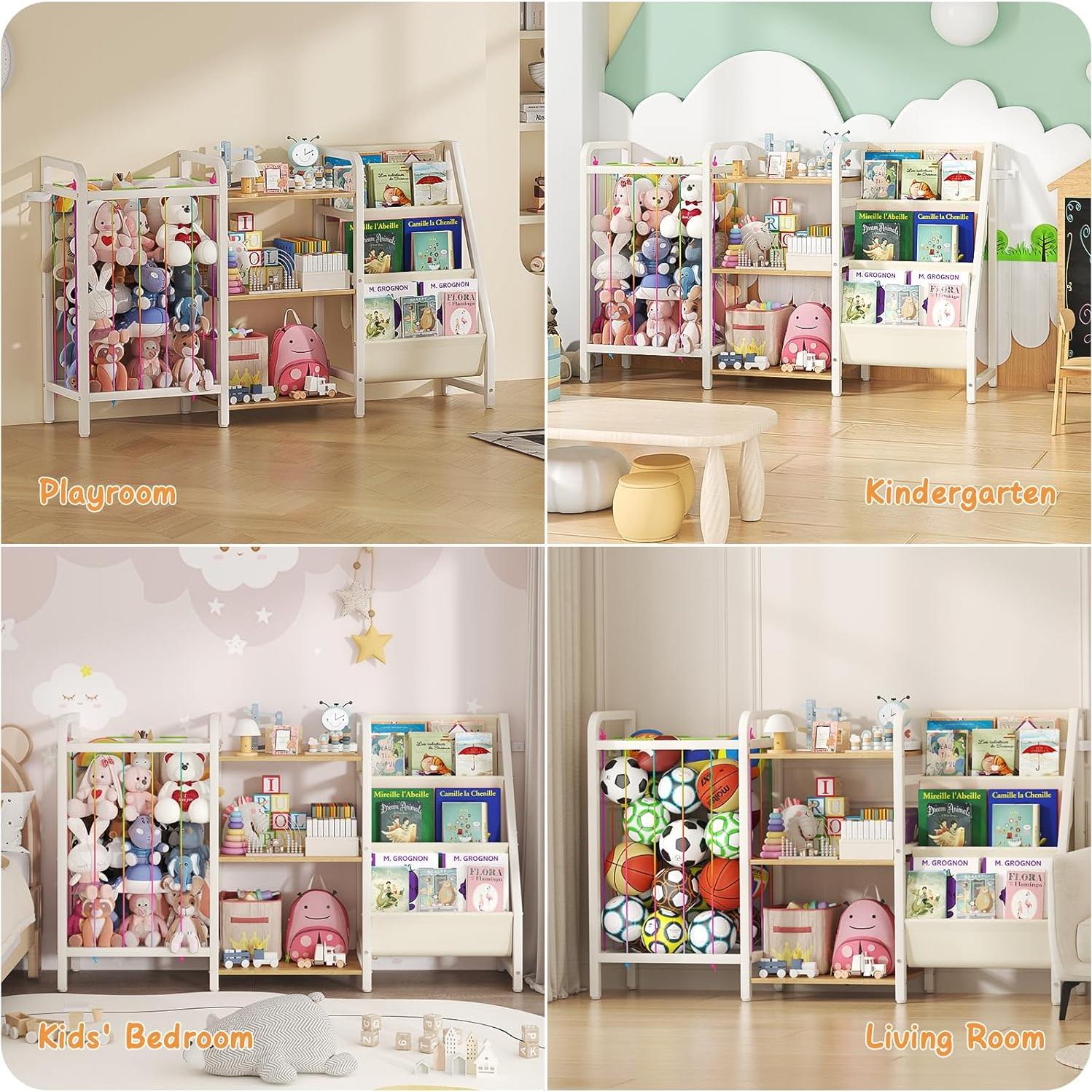 Estantería para Niños CYXPHION B1 3 Niveles Madera Clara