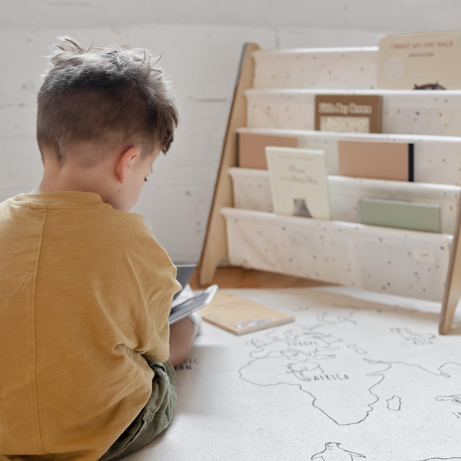 Estantería de Libros 3 Sprouts de Tela Reciclada - 4 Niveles