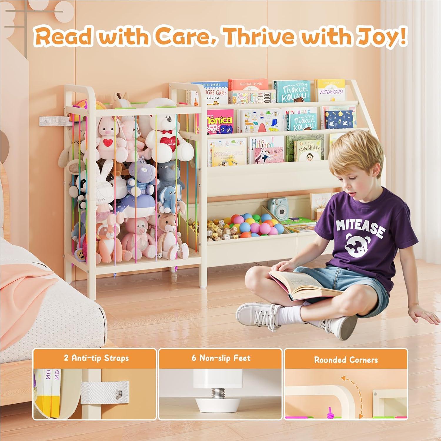 Estantería Infantil CYXPHION B5 con Almacenamiento de Juguetes