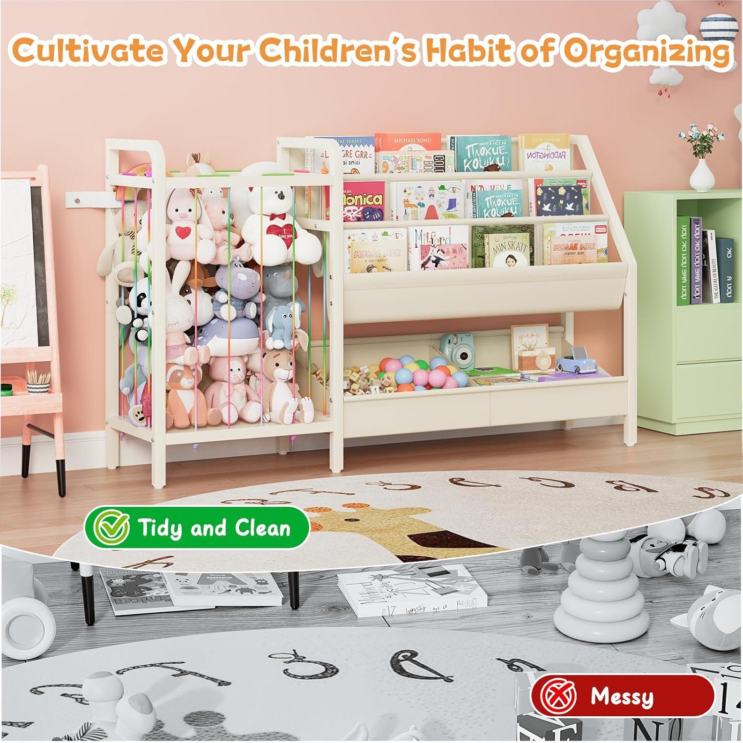 Estantería Infantil CYXPHION B5 con Almacenamiento de Juguetes