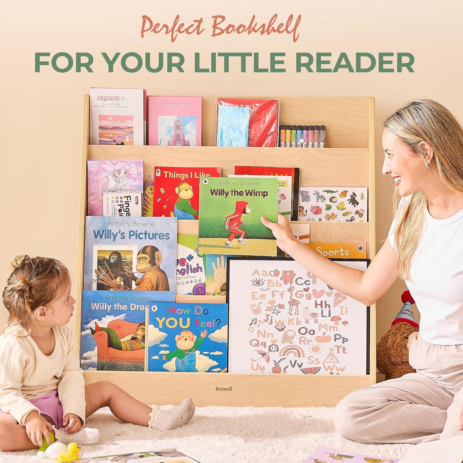 Estantería Montessori Bateso de Madera para Niños - 4 Estantes