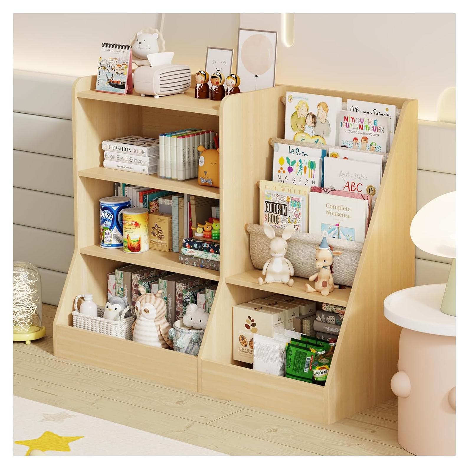 Estante de Libros para Niños IKALIFE 100 cm Natural