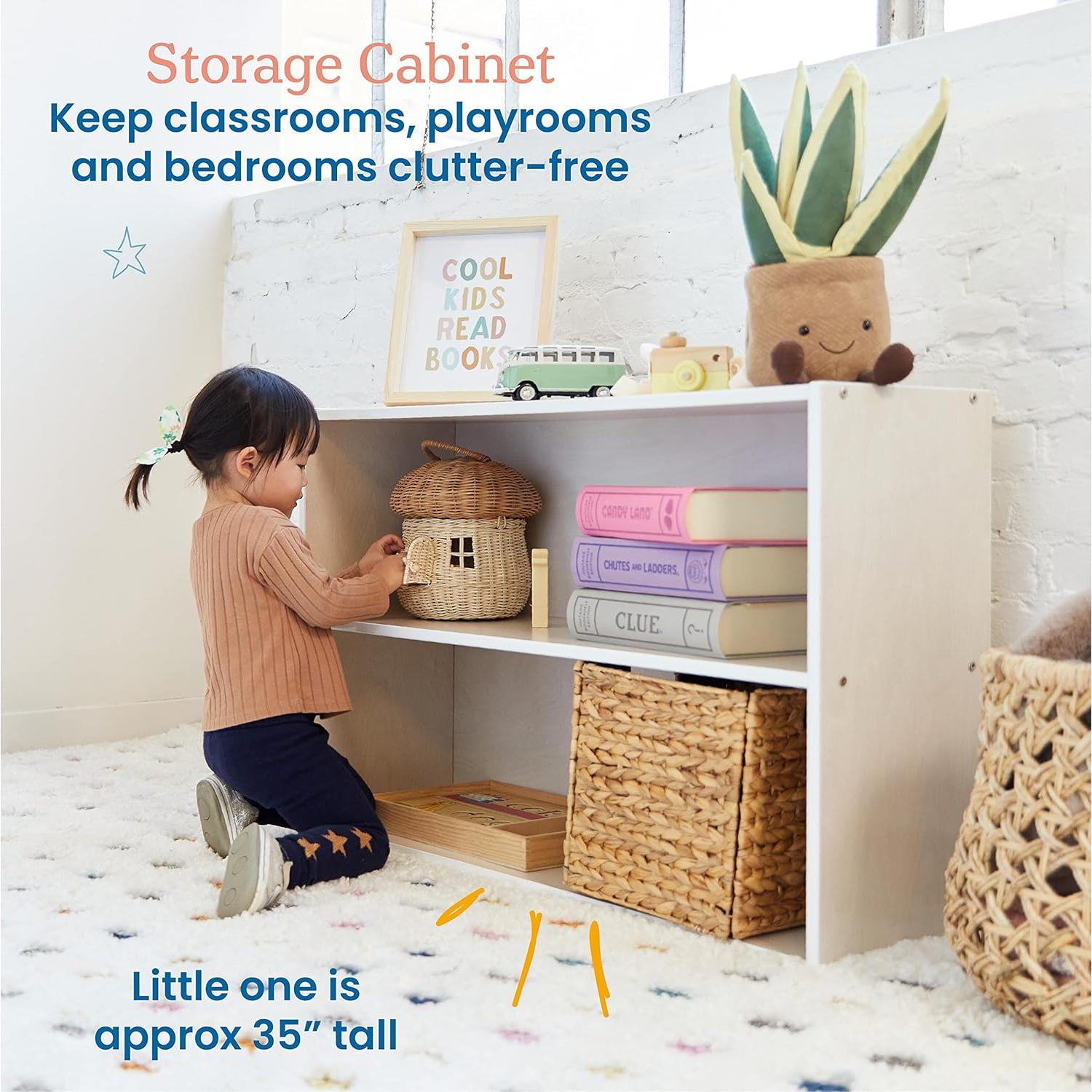 Estantería de Almacenamiento ECR4Kids Streamline 2 Estantes 61cm