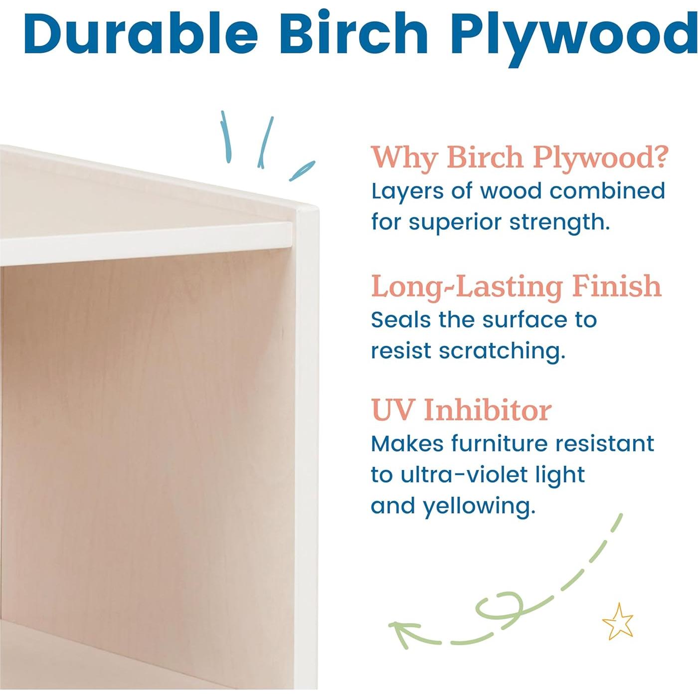 Estantería de Almacenamiento ECR4Kids Streamline 2 Estantes 61cm