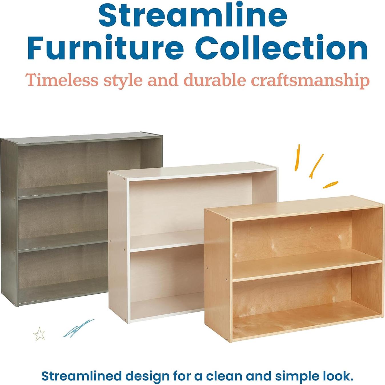 Estantería de Almacenamiento ECR4Kids Streamline 2 Estantes 61cm