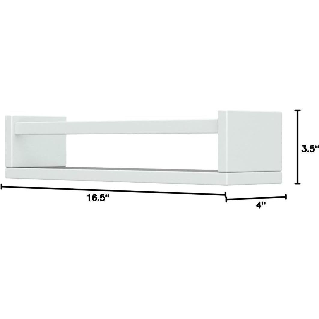 Estanterías Flotantes Forbena Set de 4 Blancas para Libros