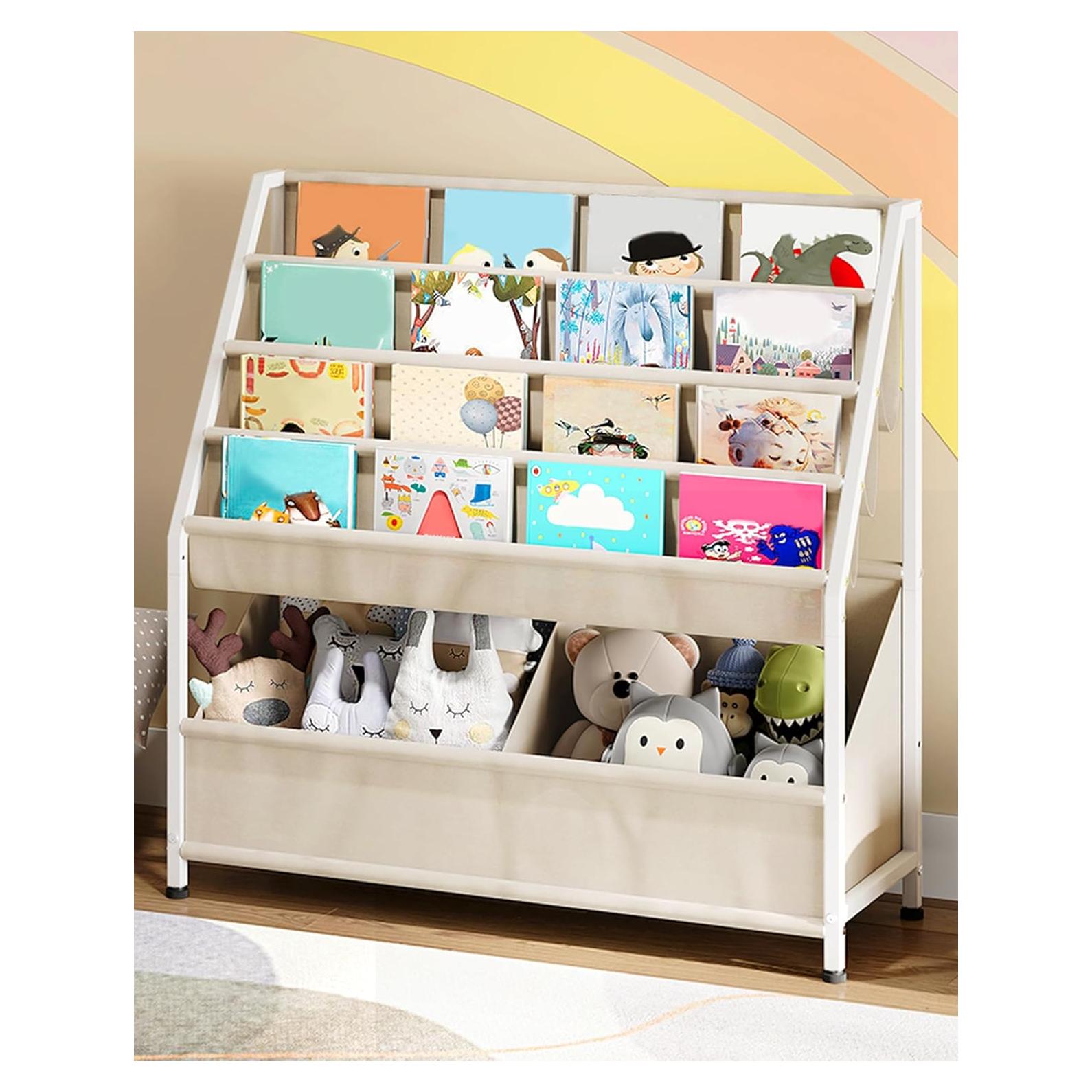 Estantería para Niños CHOEZON 4 Niveles Beige Almacenamiento