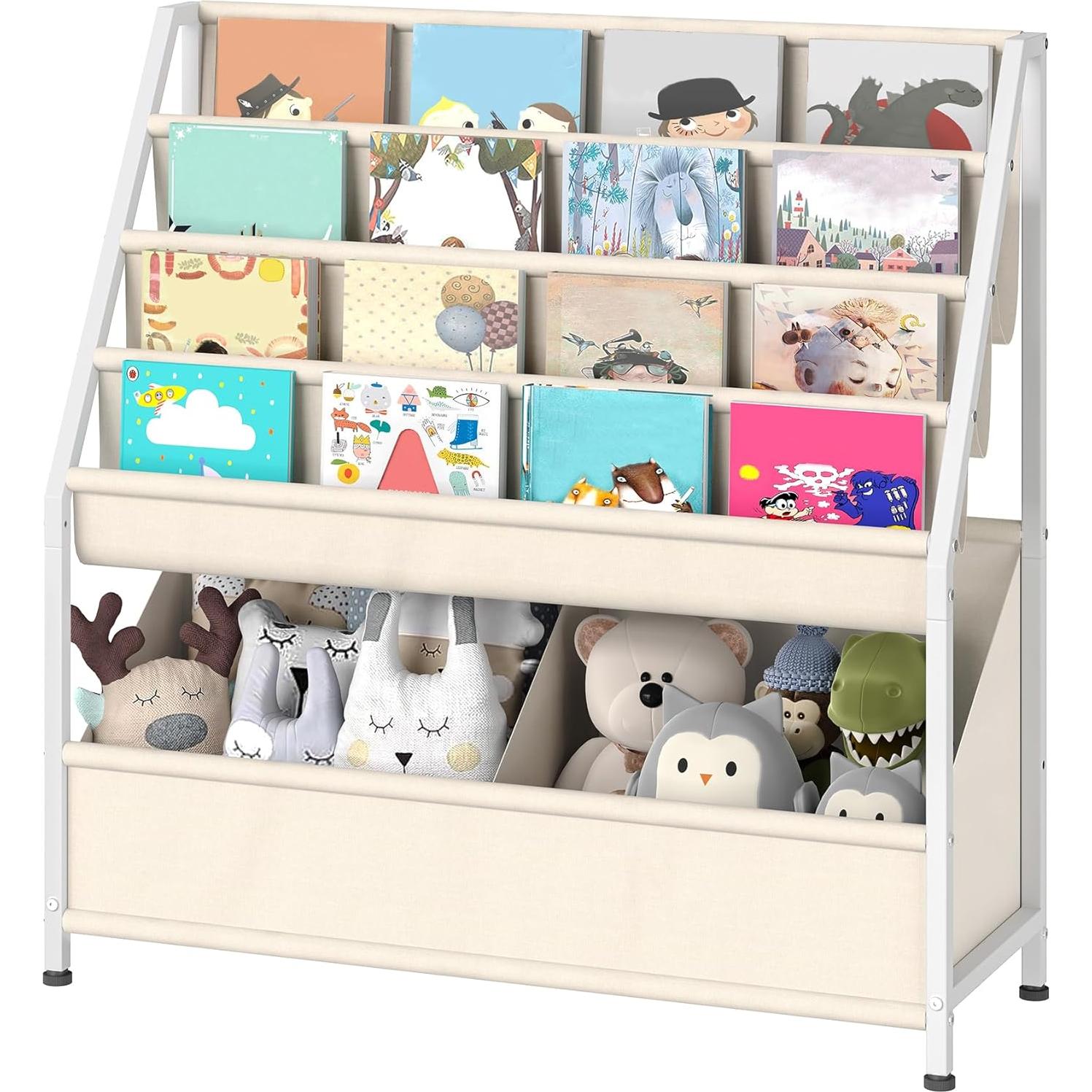 Estantería para Niños CHOEZON 4 Niveles Beige Almacenamiento