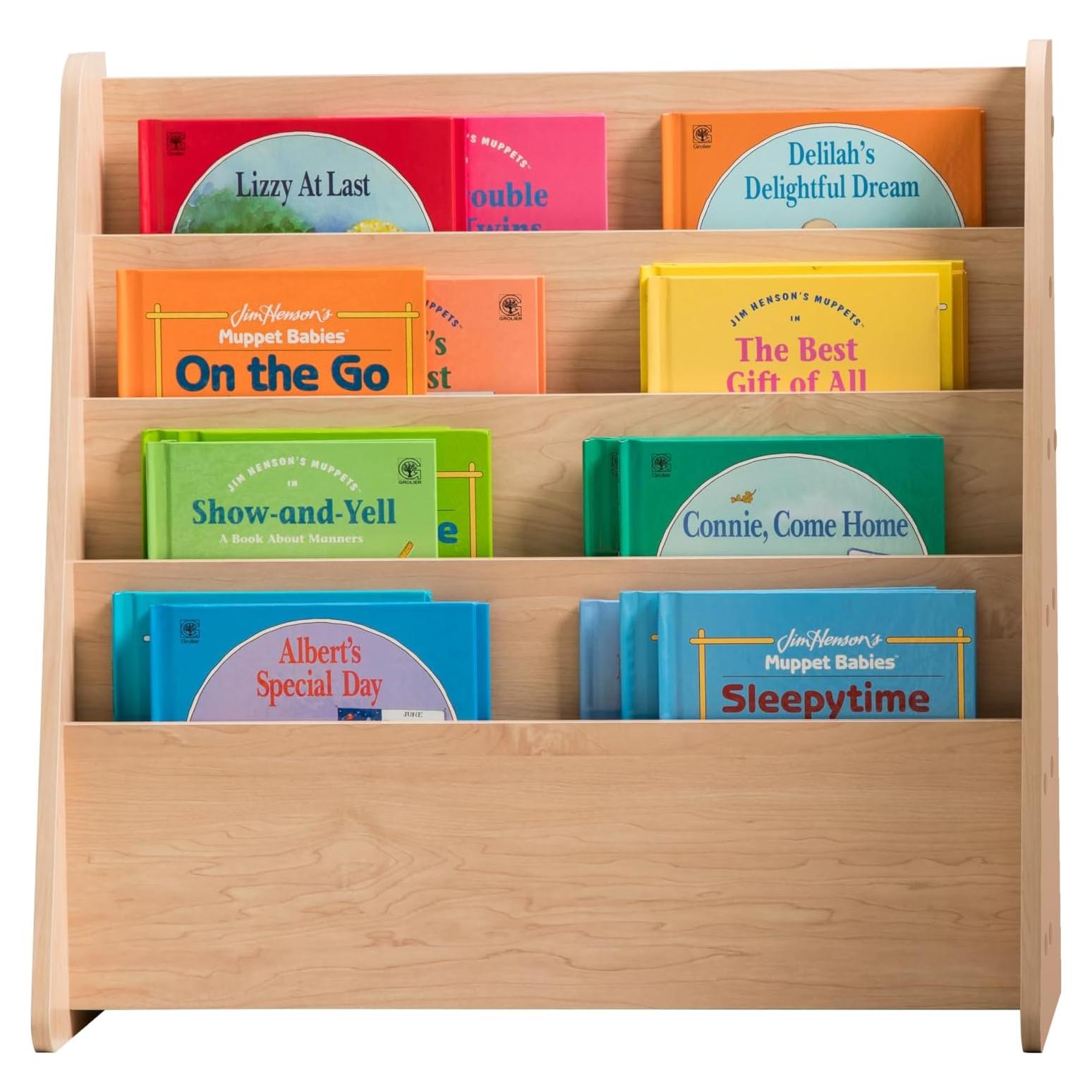 Soporte de Revistas de Madera IRIS USA 4 Niveles Marrón Claro