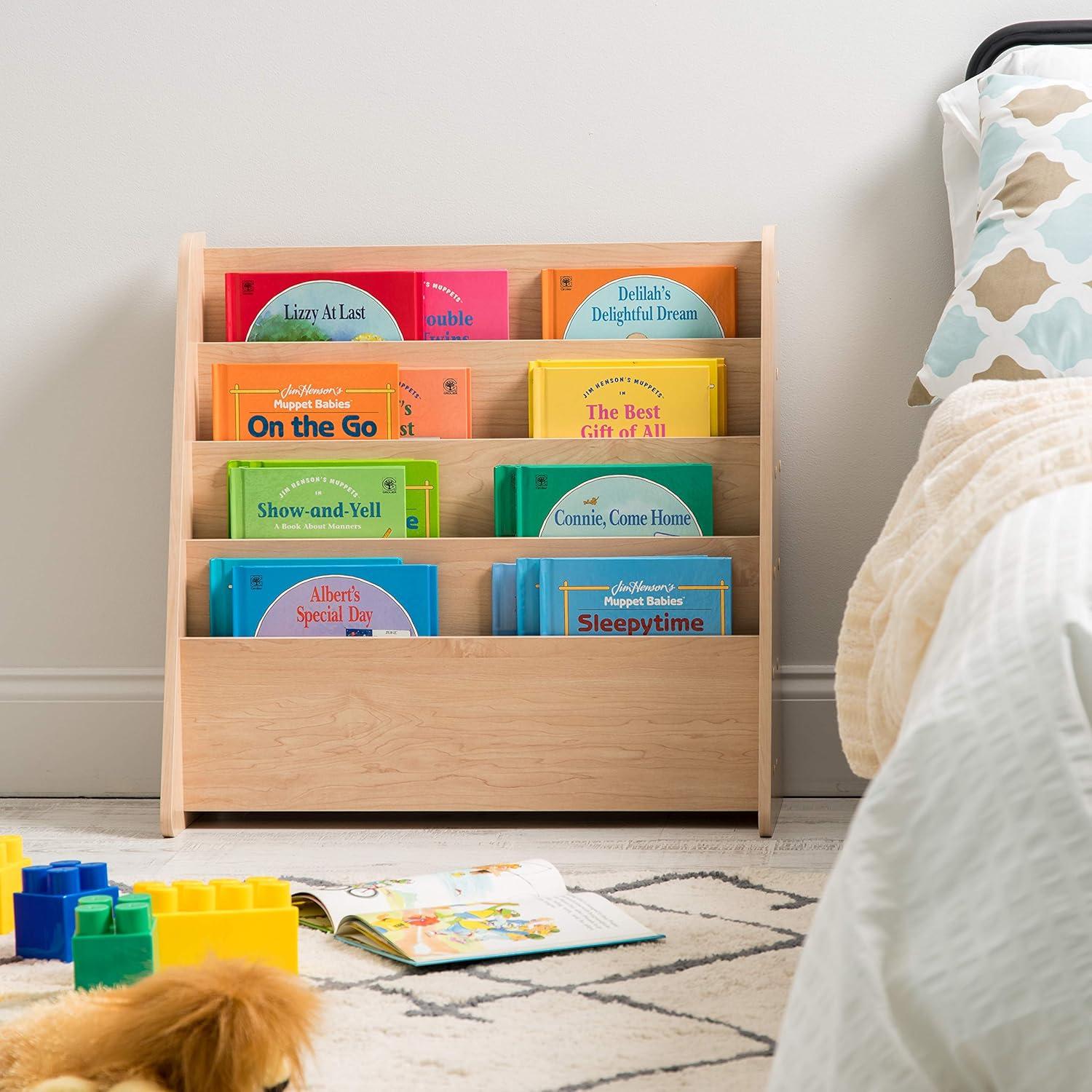 Soporte de Revistas de Madera IRIS USA 4 Niveles Marrón Claro