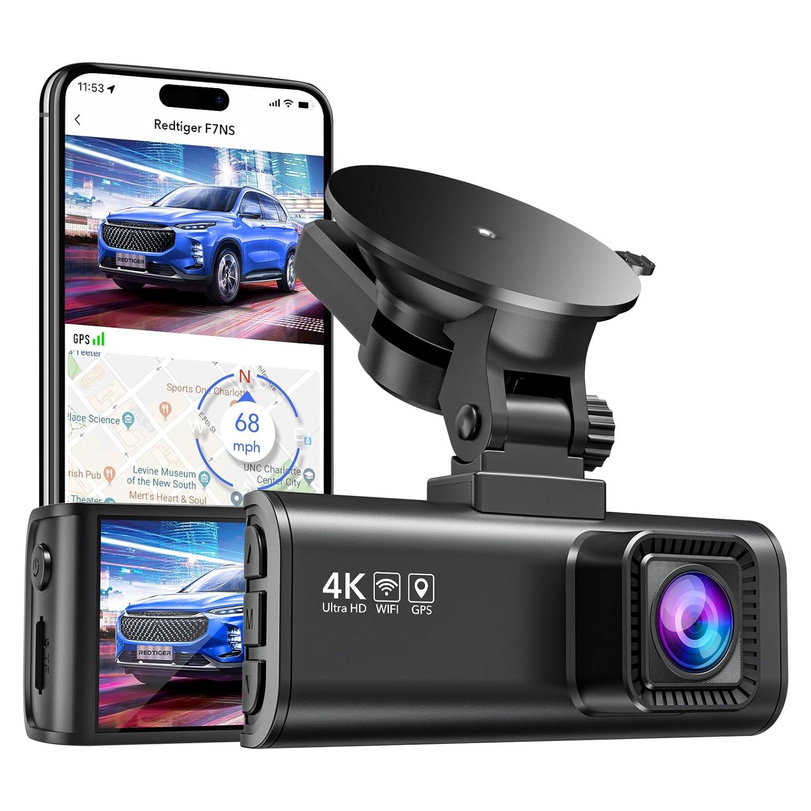 Cámara de tablero REDTIGER F7N-S 4K GPS Wi-Fi 170°