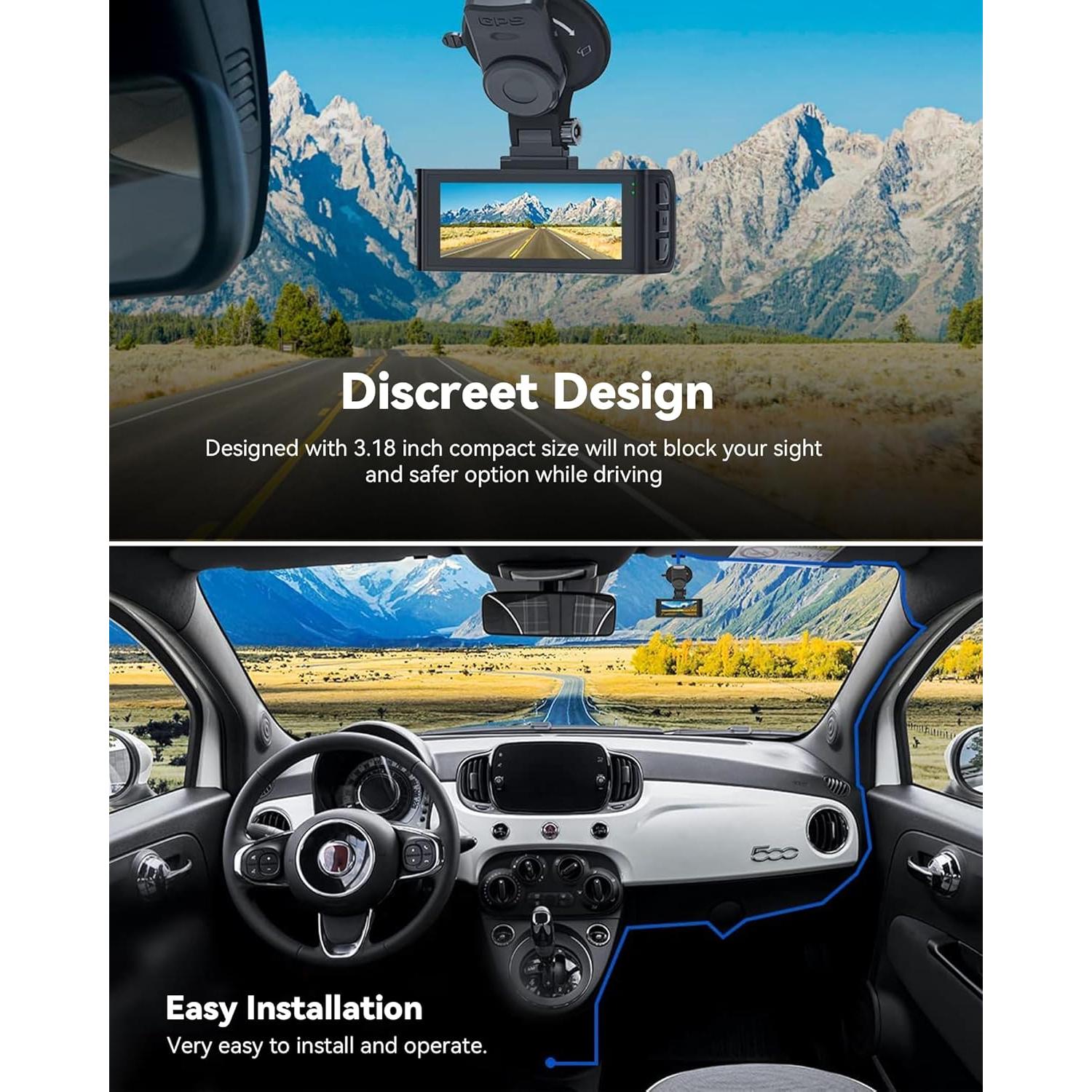 Cámara de tablero REDTIGER F7N-S 4K GPS Wi-Fi 170°