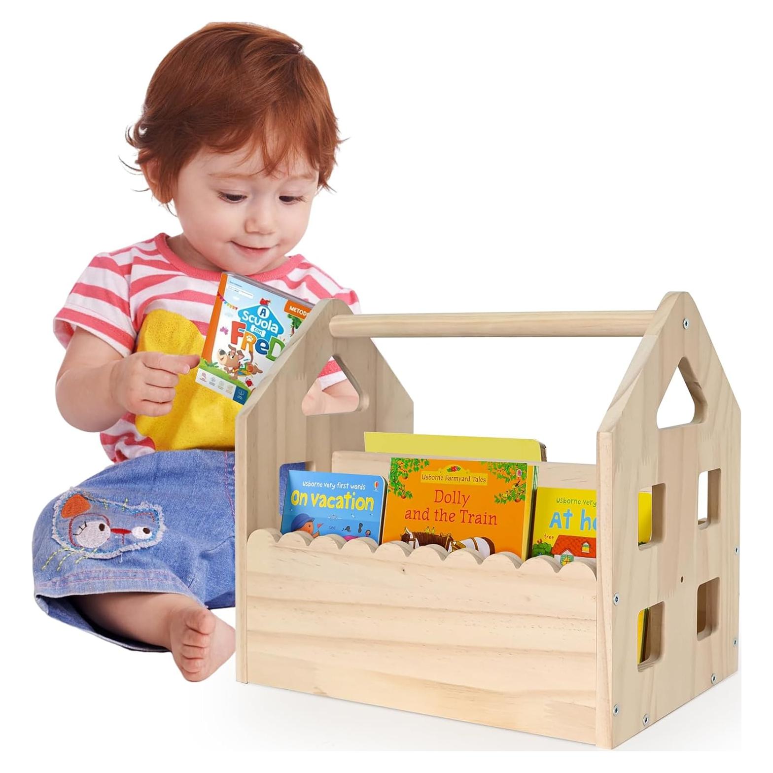 Estantería Montessori Doble Cara Madera Pino 30.5x20cm