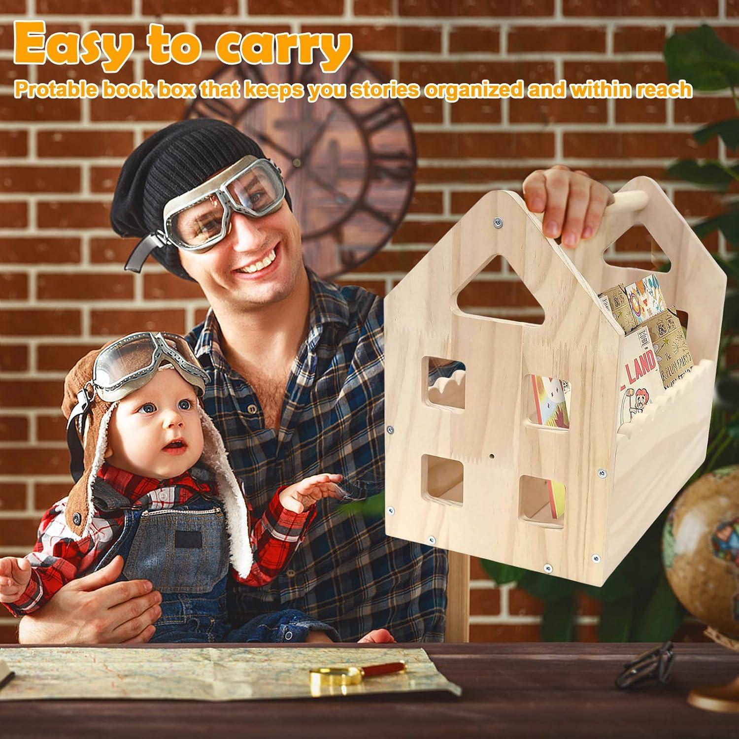 Estantería Montessori Doble Cara Madera Pino 30.5x20cm