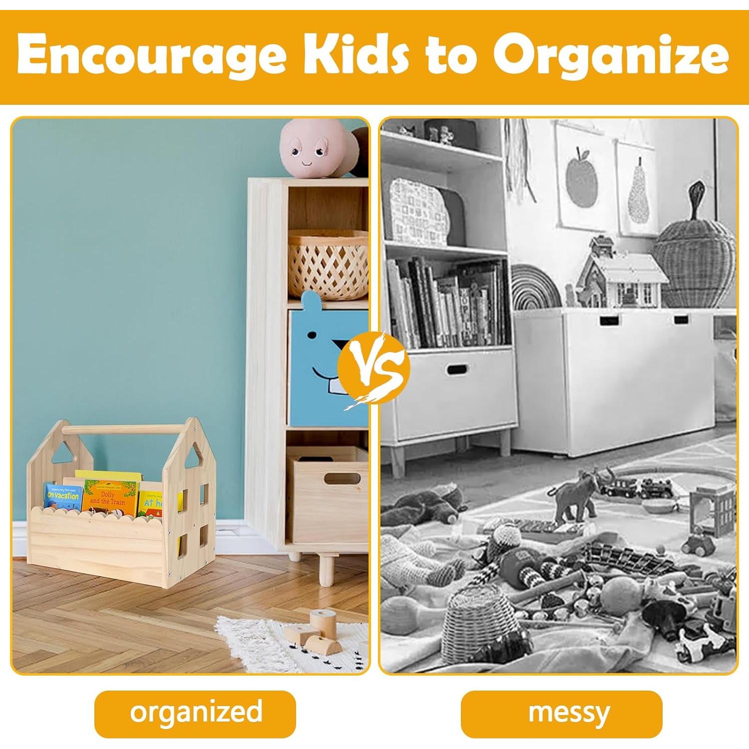 Estantería Montessori Doble Cara Madera Pino 30.5x20cm