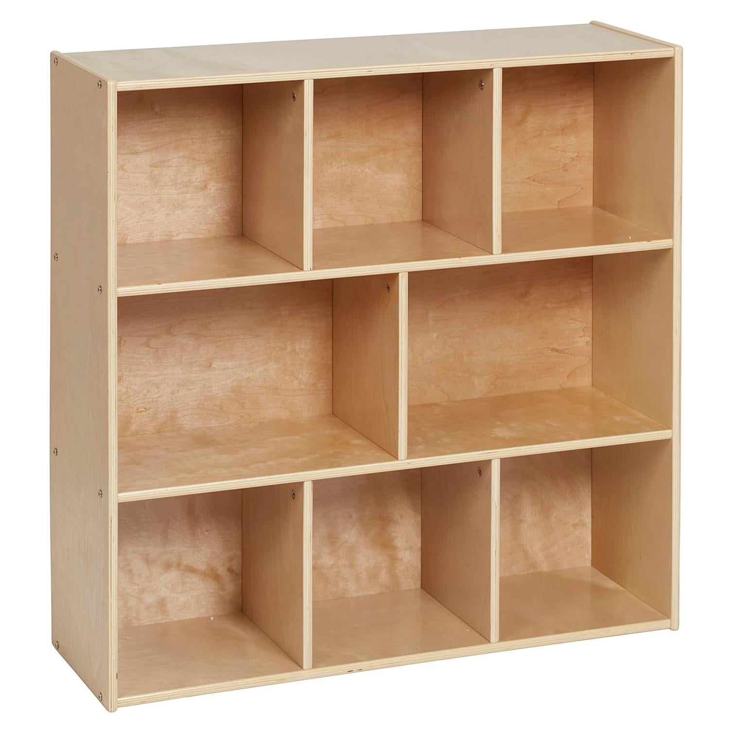 Gabinete de Almacenamiento ECR4Kids 8 Compartimentos Natural 91.4cm