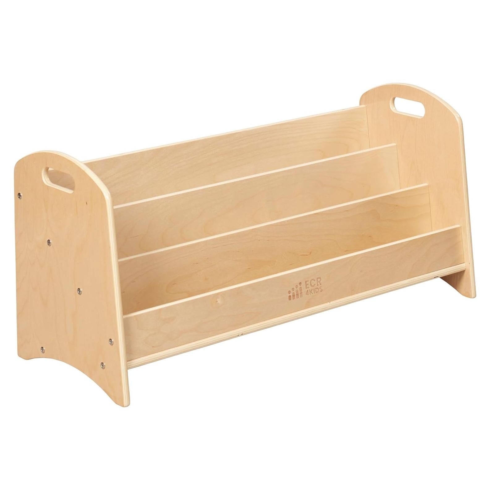 Expositor de Libros ECR4Kids 3 Estantes Natural para Niños