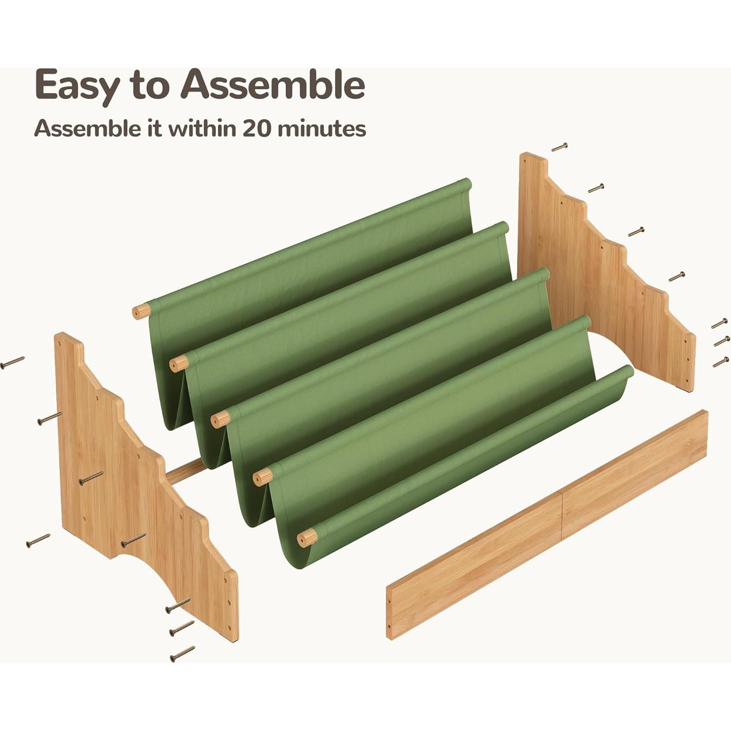 Estantería Montessori ELYKEN para Niños Verde 73.7x40.1 cm