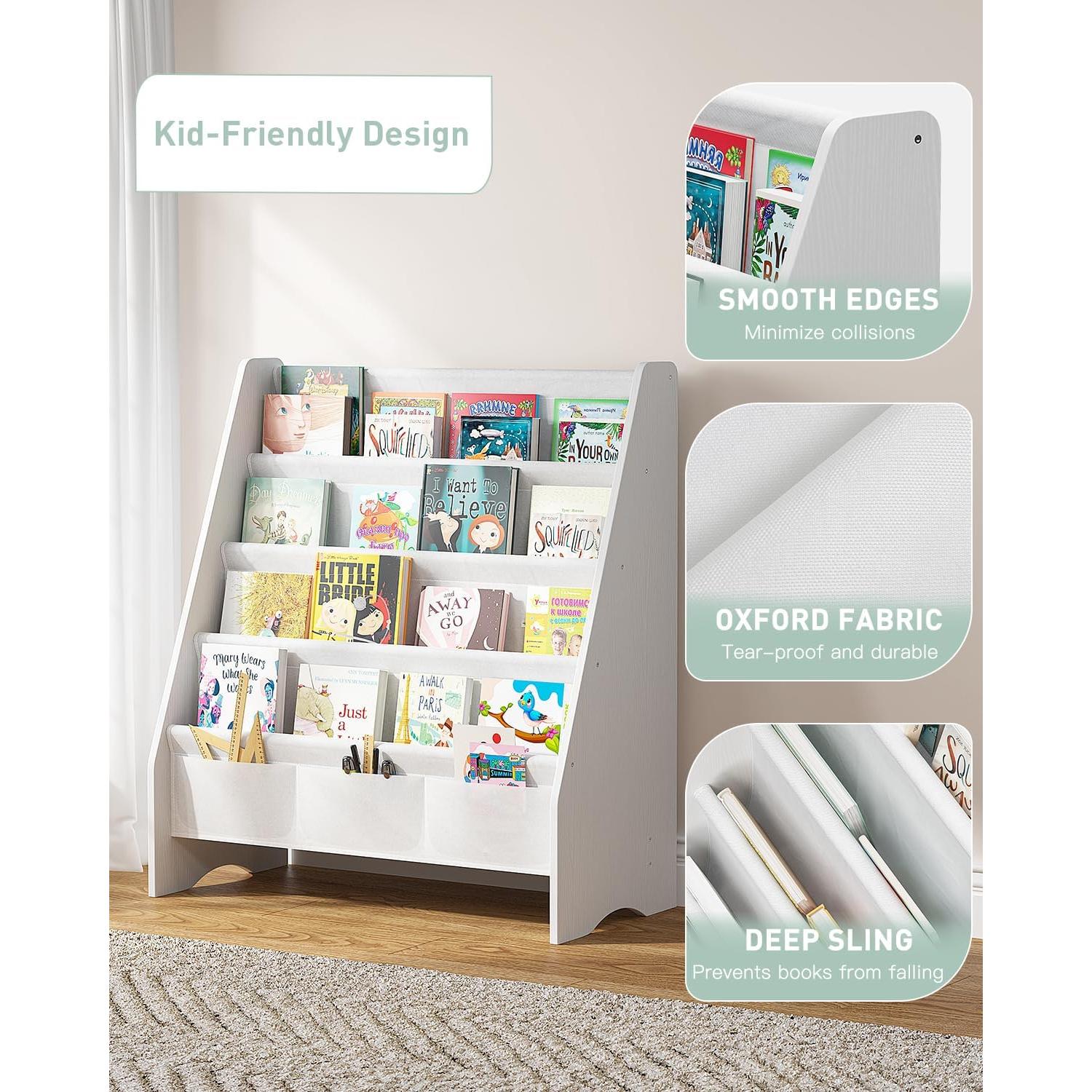 Estantería Infantil SEIRIONE 4 Niveles Eco-Segura Blanca