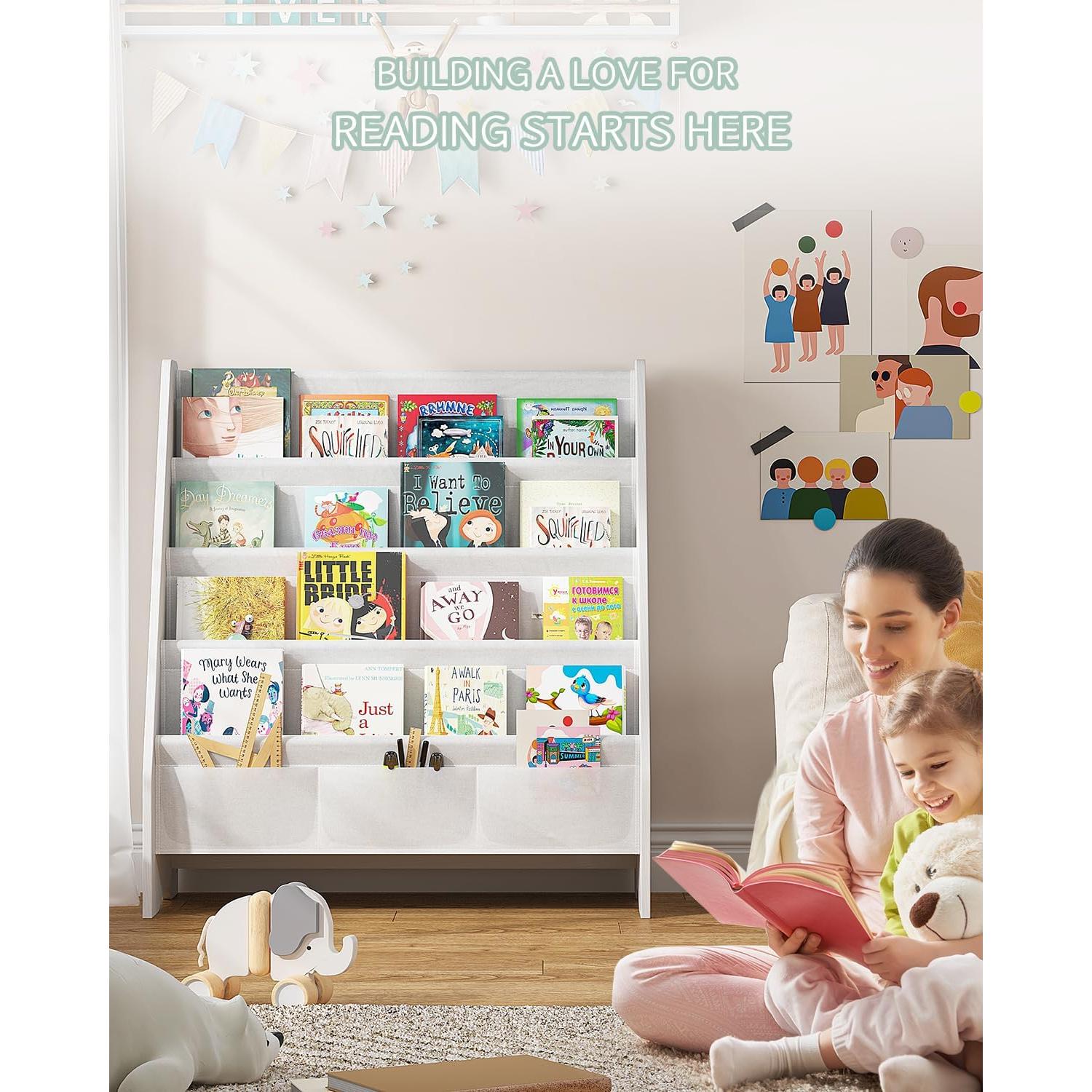 Estantería Infantil SEIRIONE 4 Niveles Eco-Segura Blanca